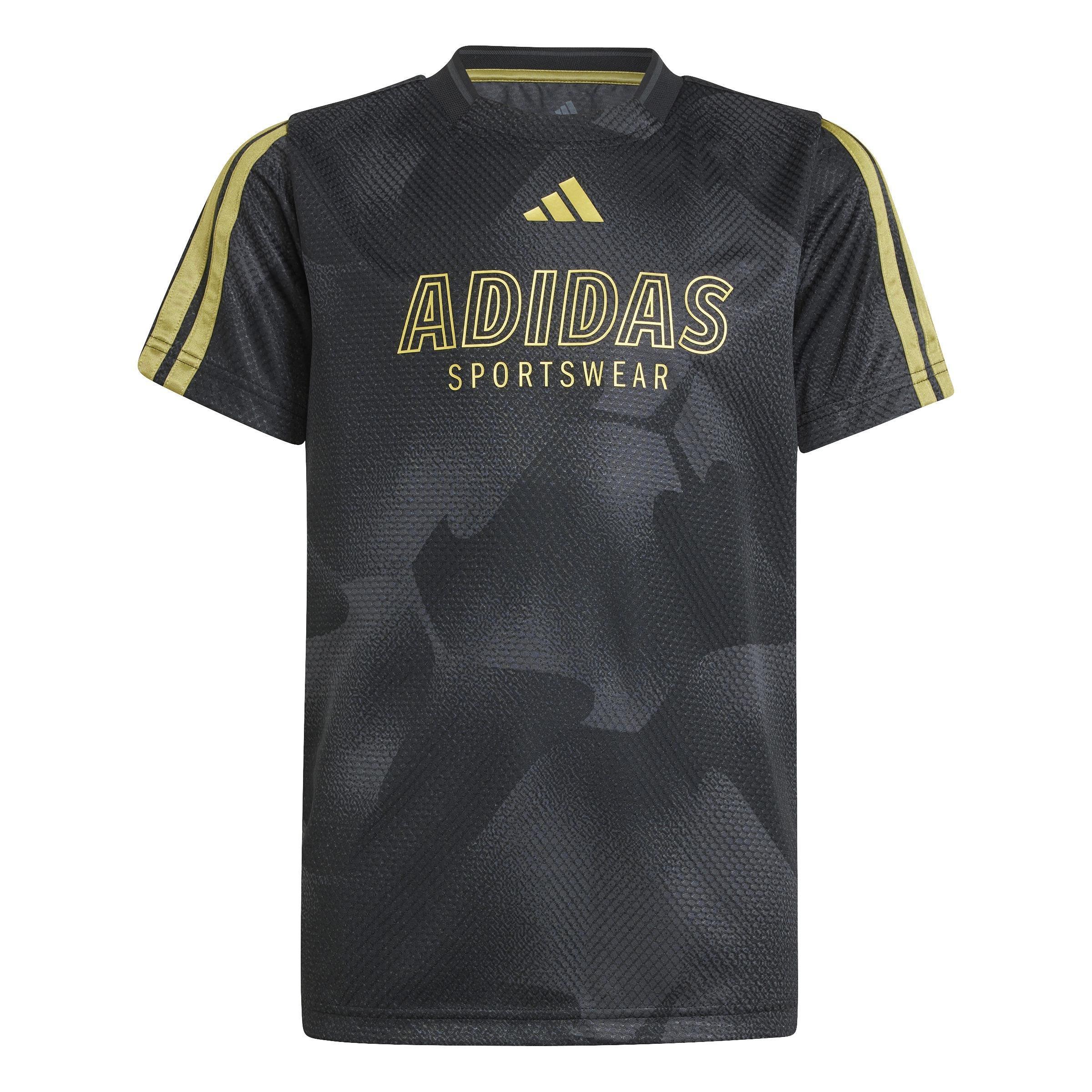 Kids Unisex House of Tiro Colors of Football T-Shirt, Black, A901_ONE, large image number 1