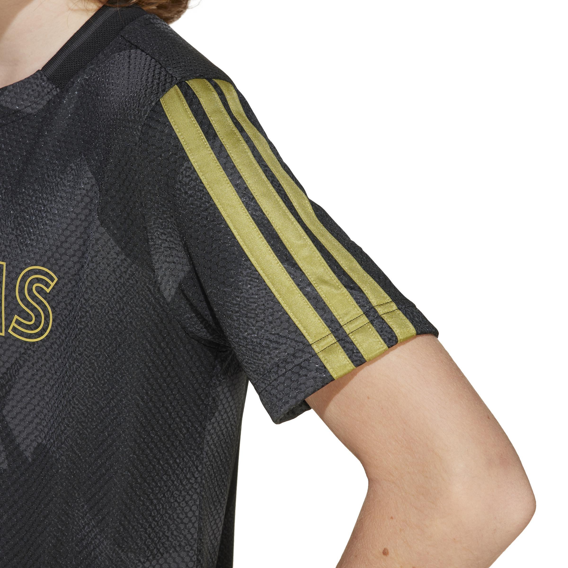 Kids Unisex House of Tiro Colors of Football T-Shirt, Black, A901_ONE, large image number 7