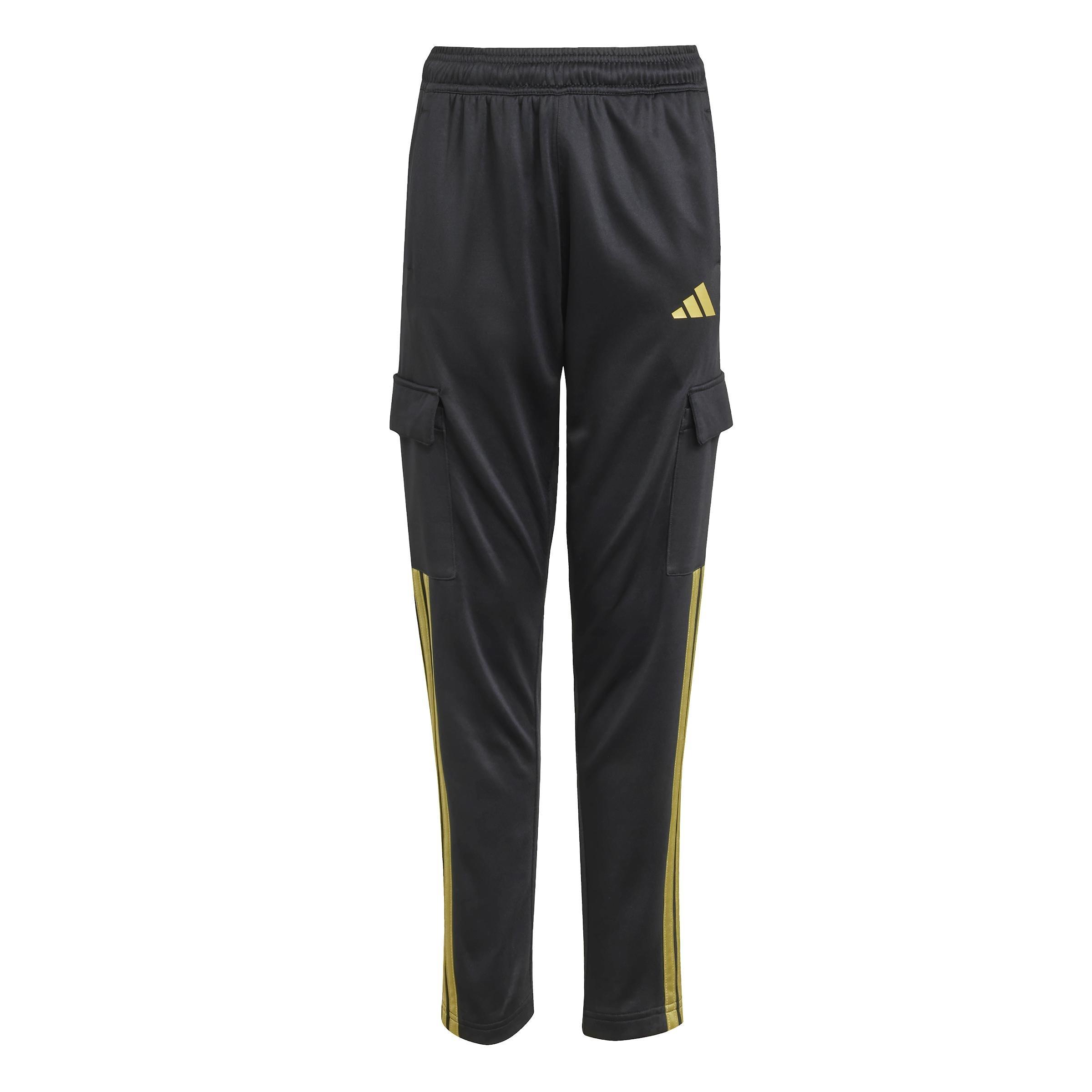 Kids Unisex House of Tiro Colors of Football Cargo Joggers, Black, A901_ONE, large image number 0