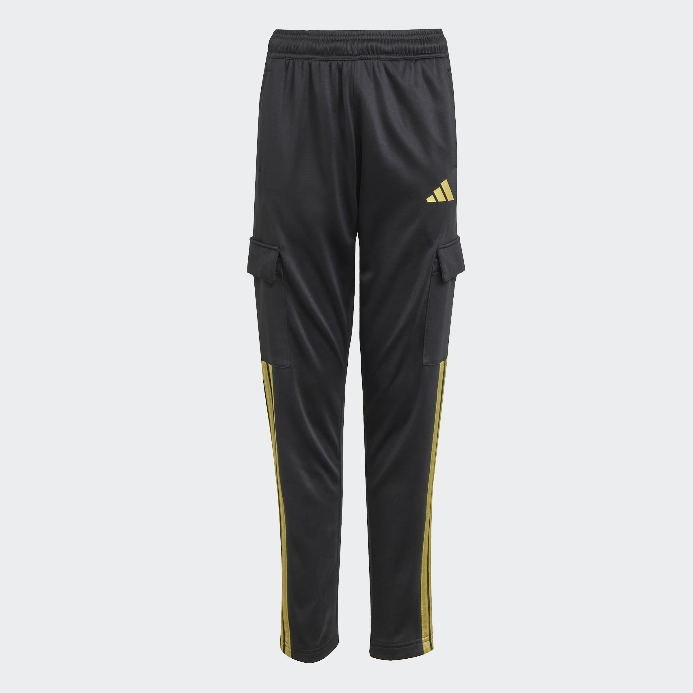 Kids Unisex House of Tiro Colors of Football Cargo Joggers, Black, A901_ONE, large image number 1