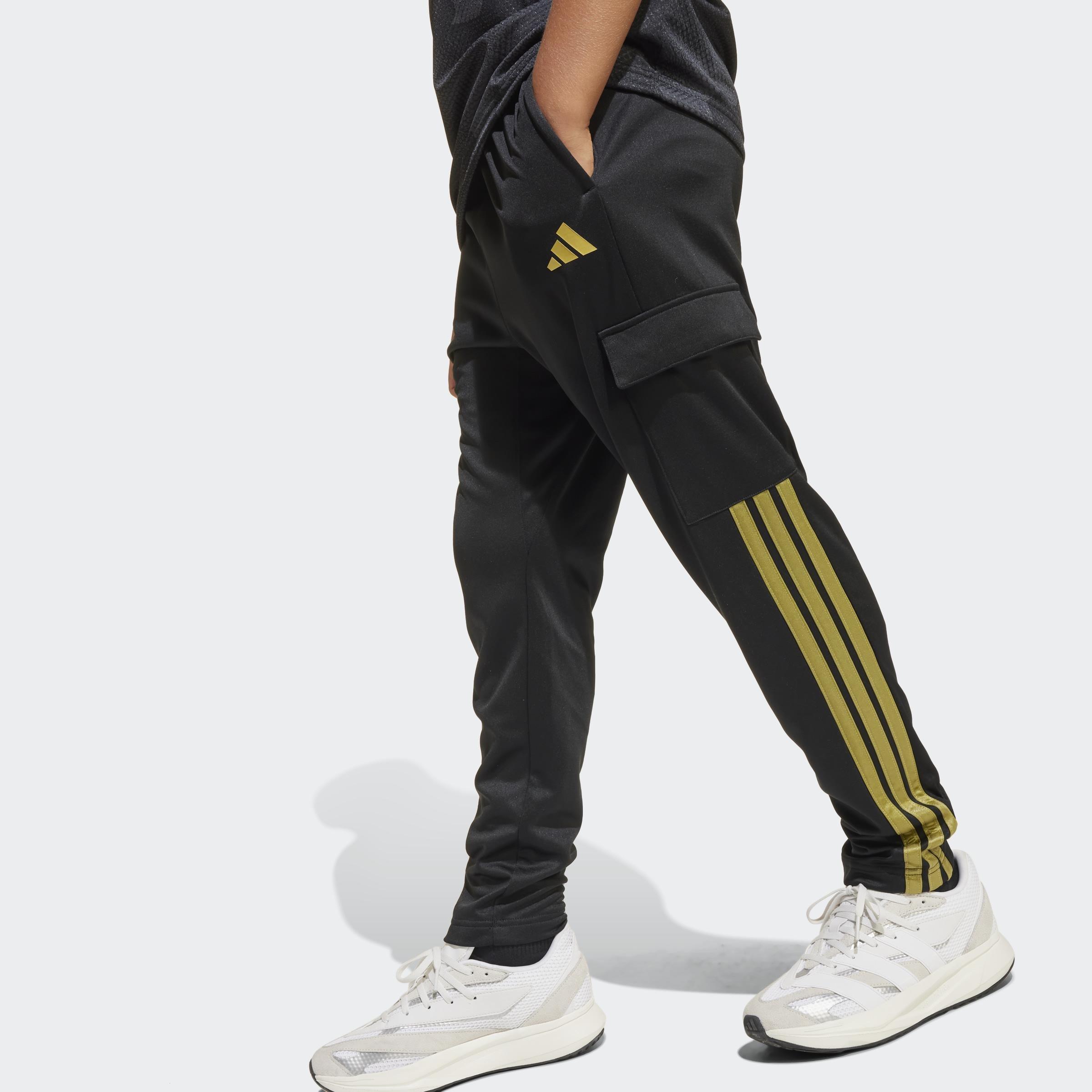 Kids Unisex House of Tiro Colors of Football Cargo Joggers, Black, A901_ONE, large image number 8