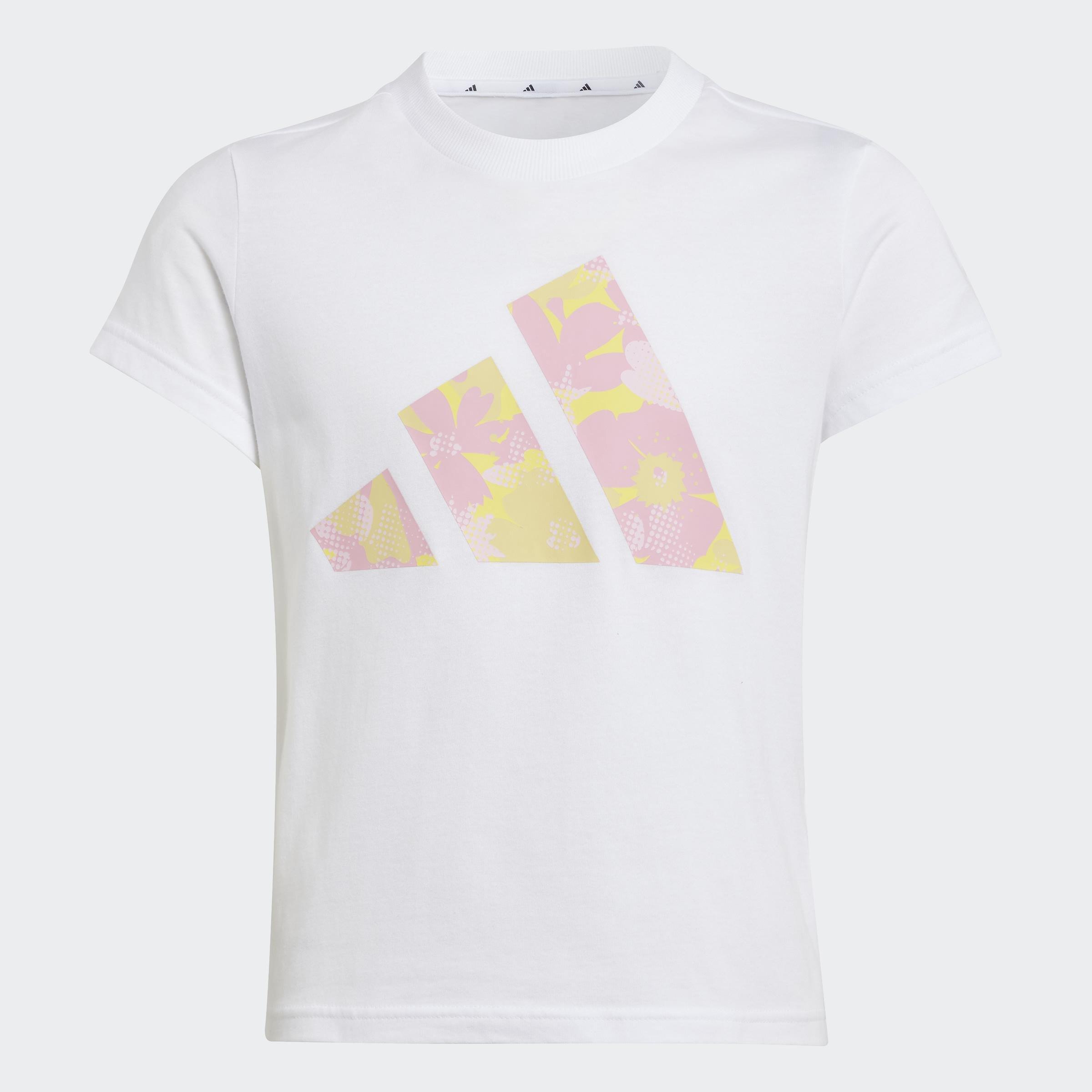 Kids Seasonal Essentials Flower T-Shirt, White, A901_ONE, large image number 1