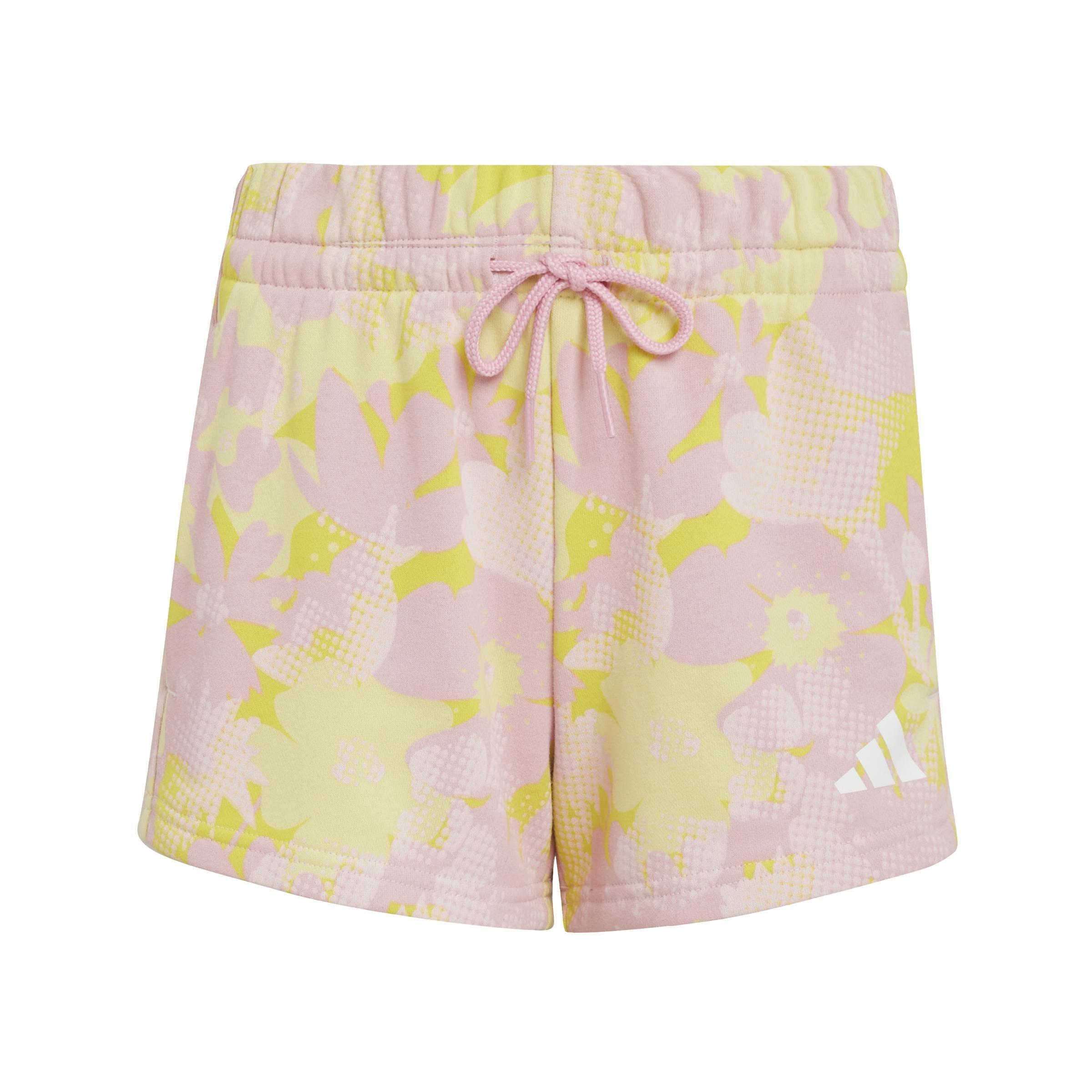 Kids Seasonal Essentials Flower Shorts, Pink, A901_ONE, large image number 0