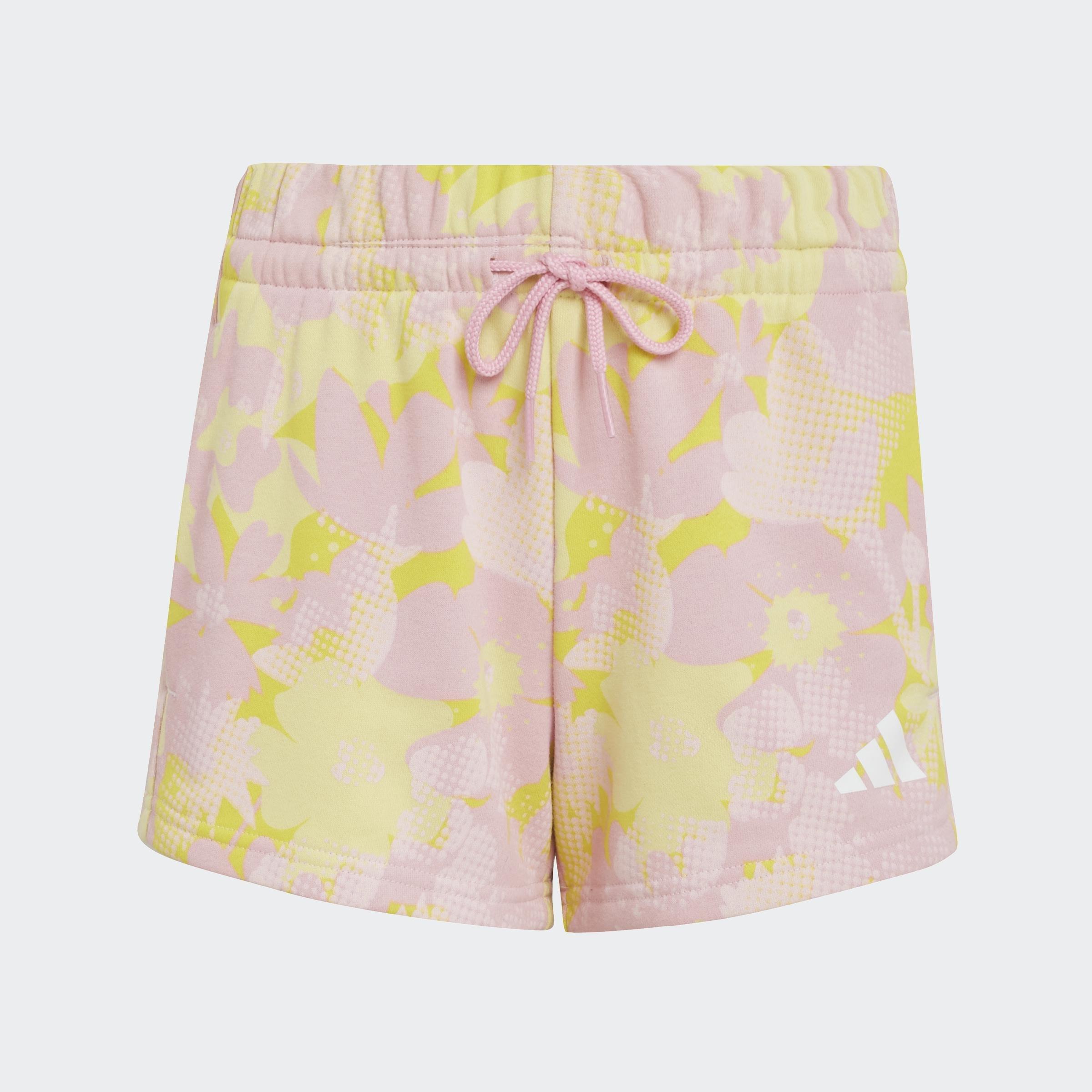 Kids Seasonal Essentials Flower Shorts, Pink, A901_ONE, large image number 1