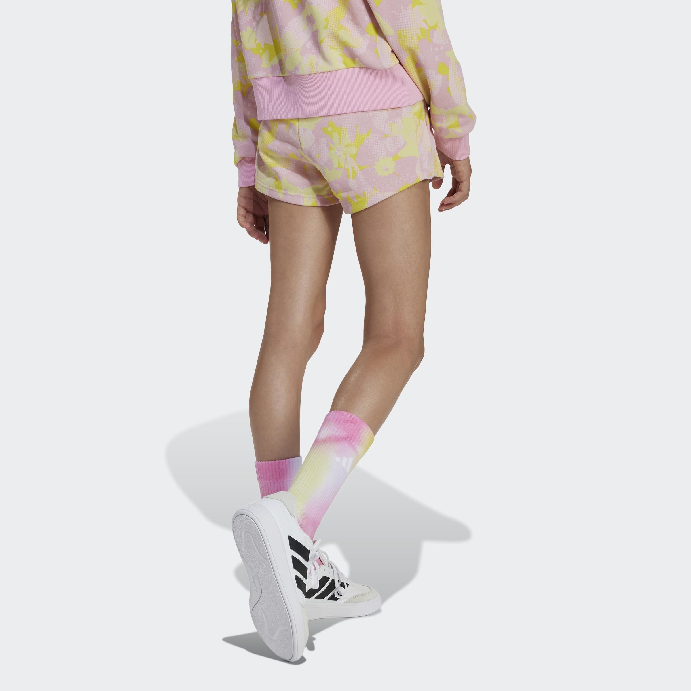 Kids Seasonal Essentials Flower Shorts, Pink, A901_ONE, large image number 3