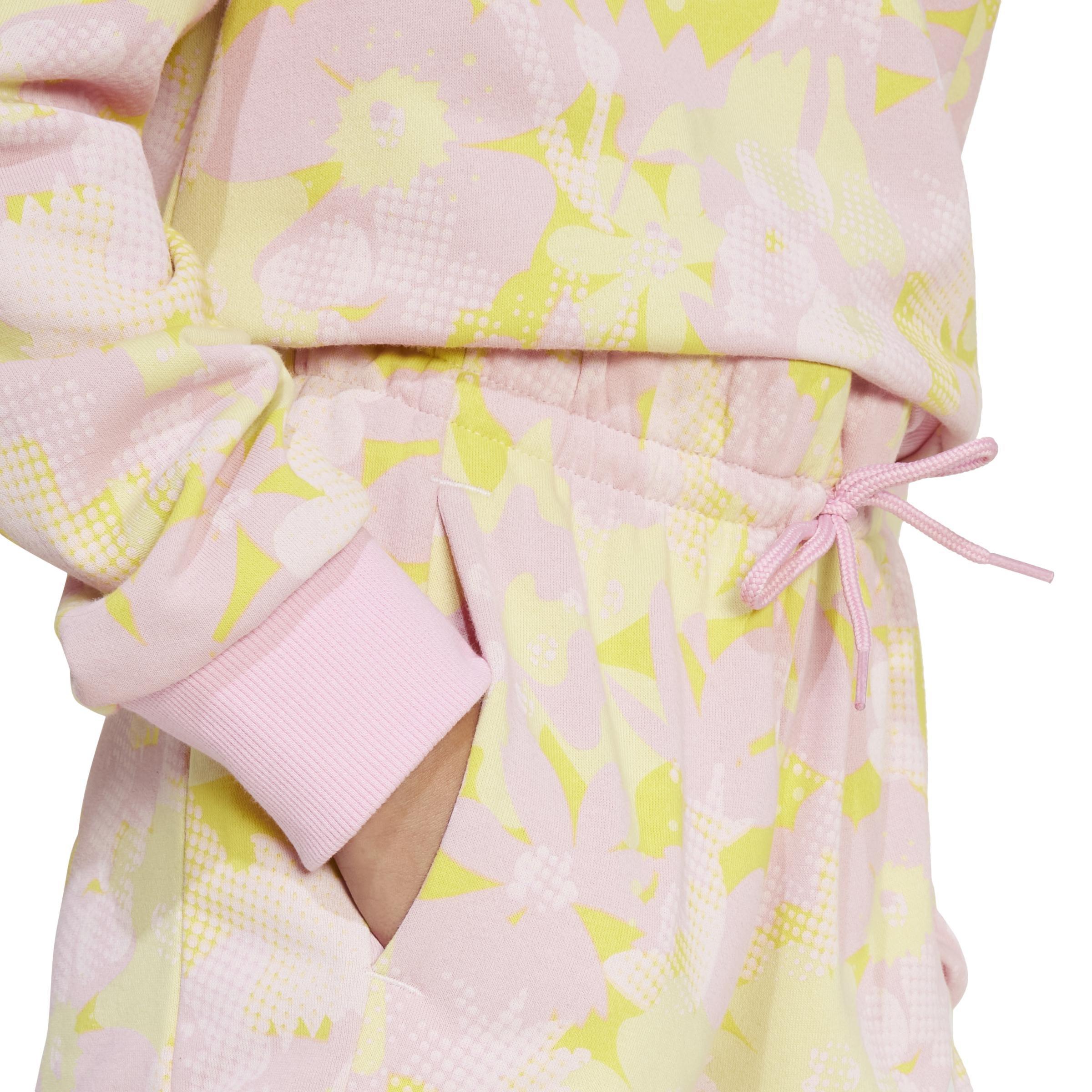 Kids Seasonal Essentials Flower Shorts, Pink, A901_ONE, large image number 4