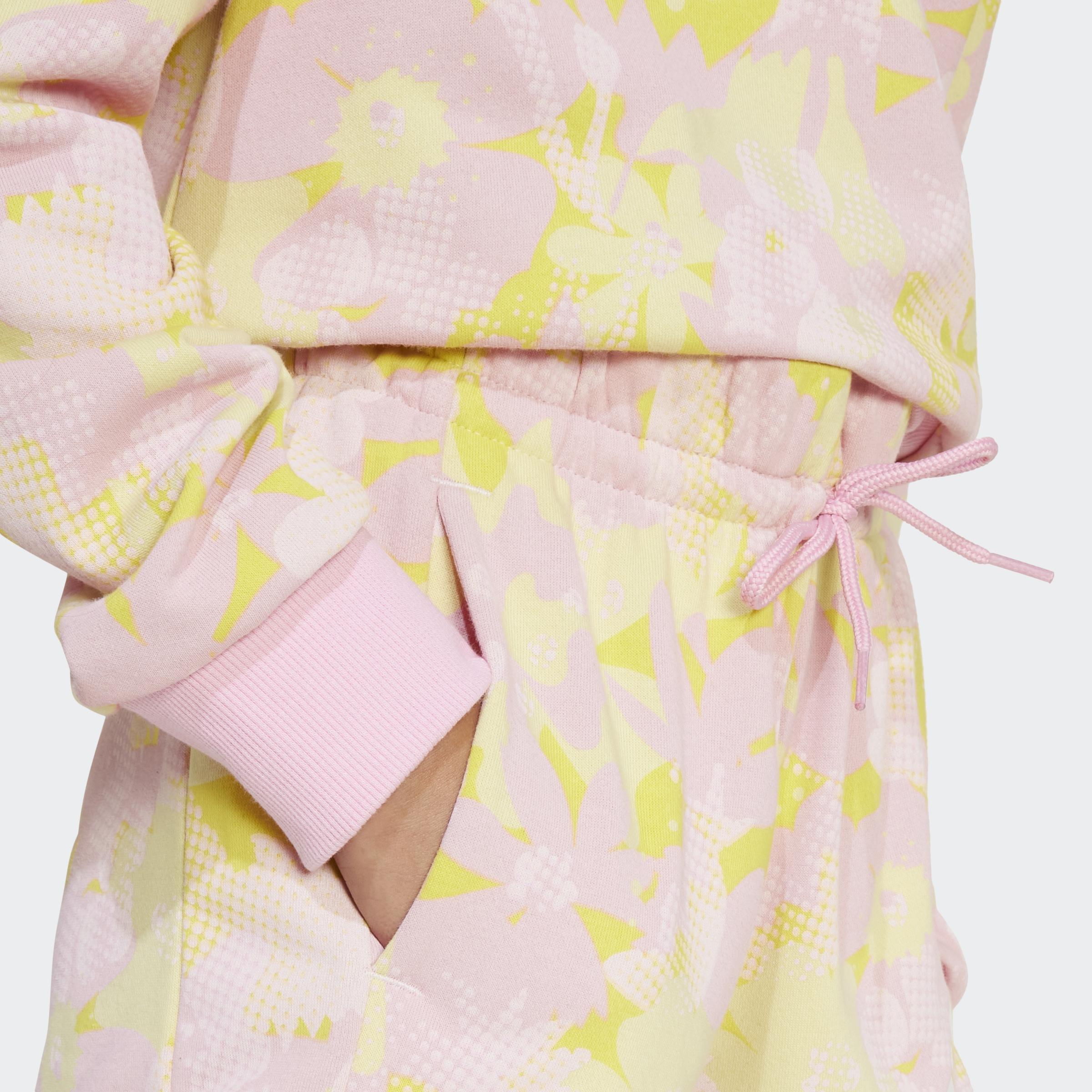 Kids Seasonal Essentials Flower Shorts, Pink, A901_ONE, large image number 7