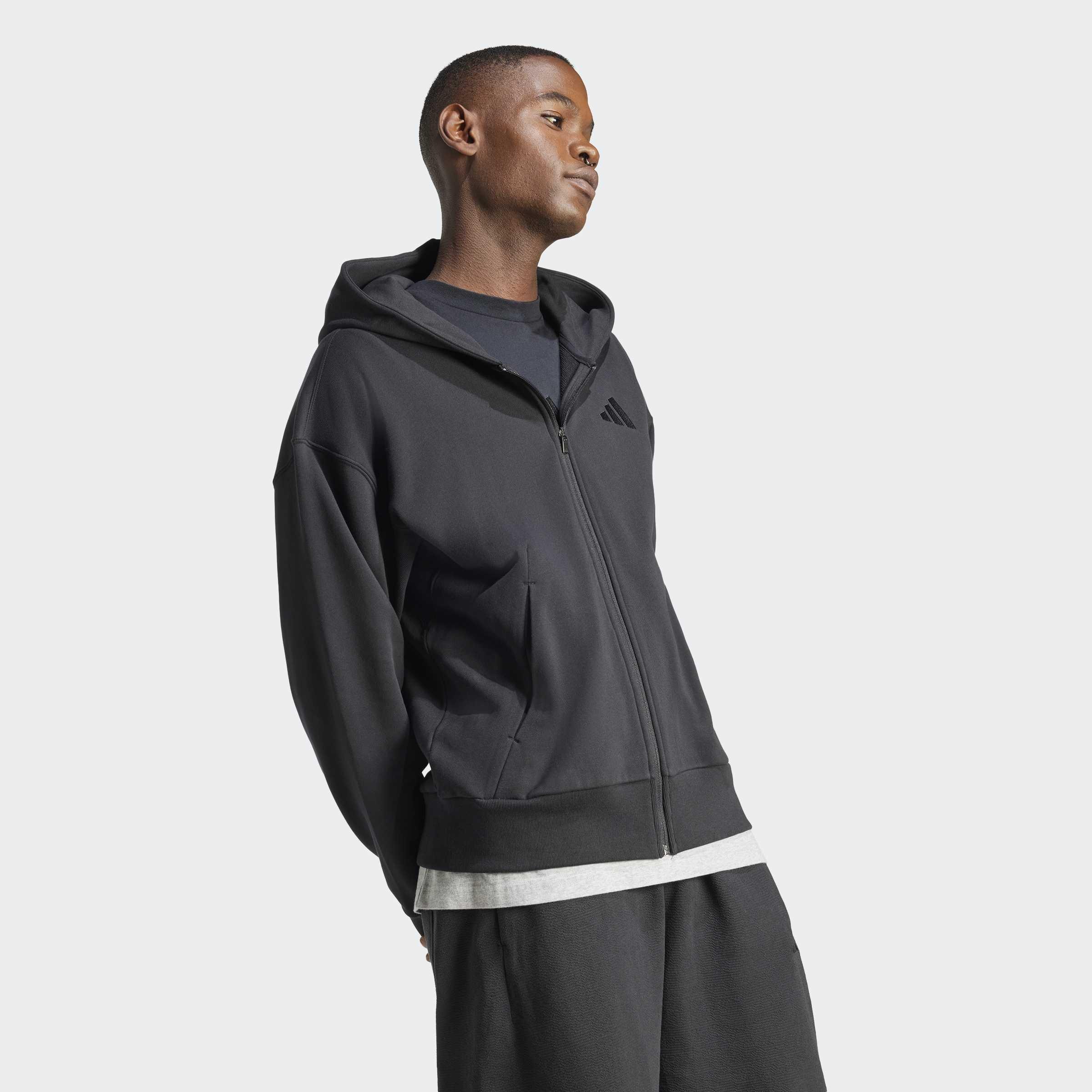 All SZN French Terry Full-Zip Hoodie, Black, A901_ONE, large image number 5