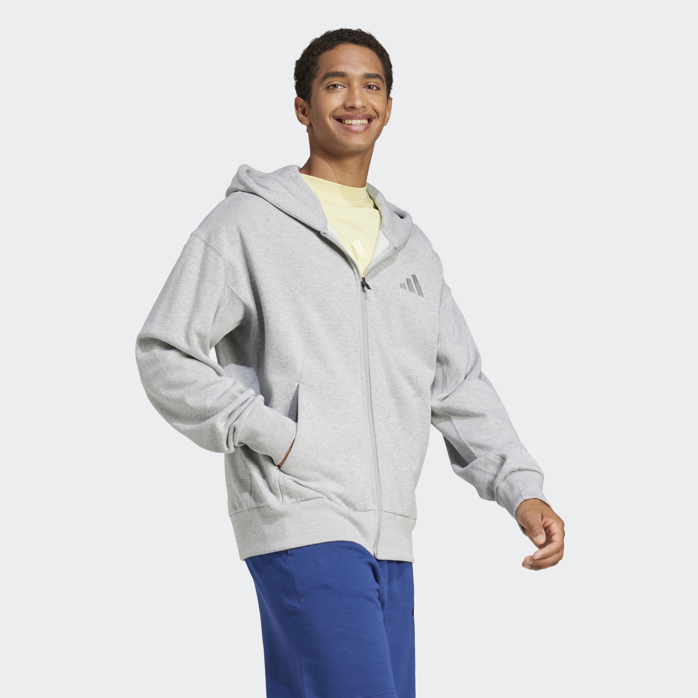 All Szn French Terry Full-Zip Hoodie, Grey, A901_ONE, large image number 4