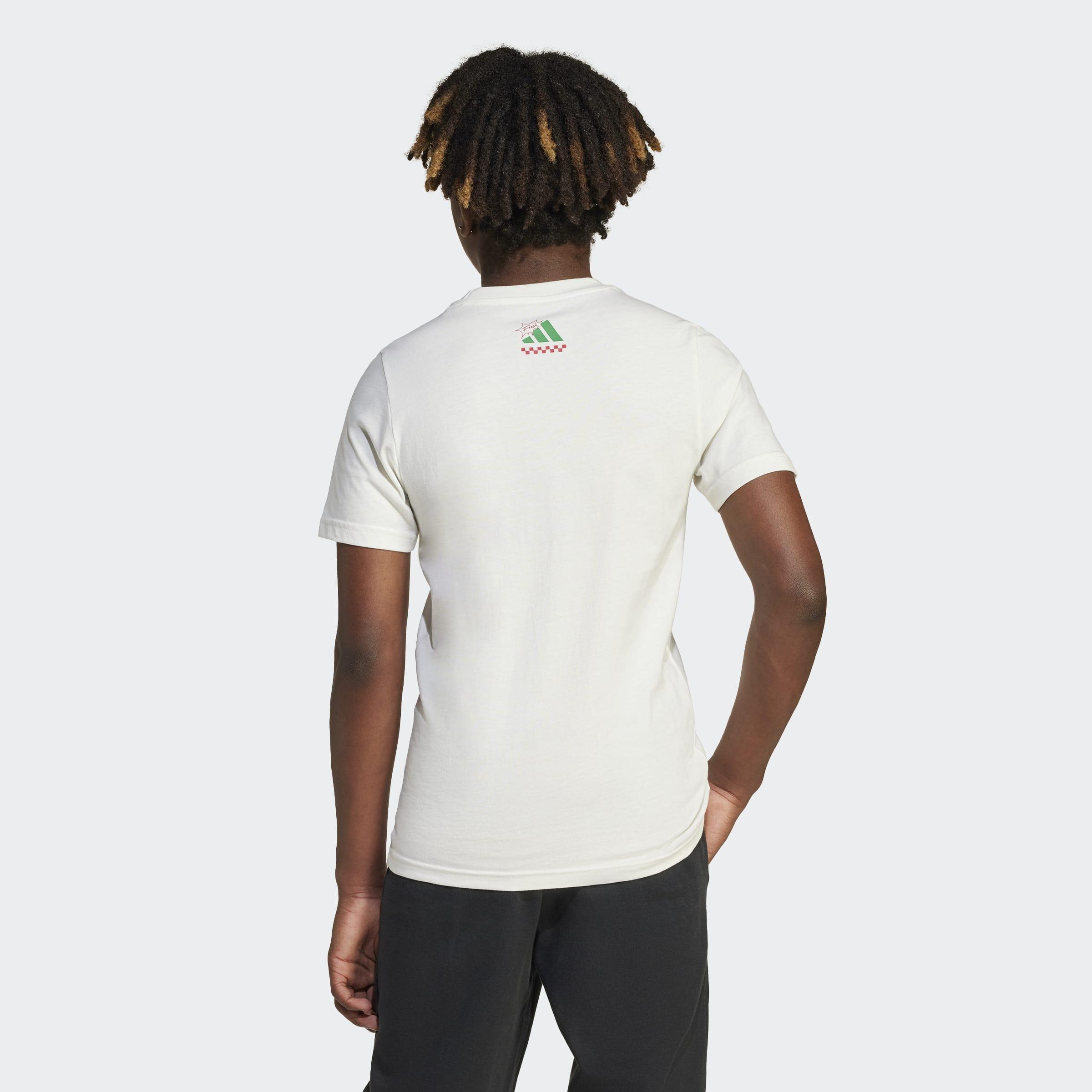 Kids Unisex Lounge Pizza Graphic T-Shirt, White, A901_ONE, large image number 2