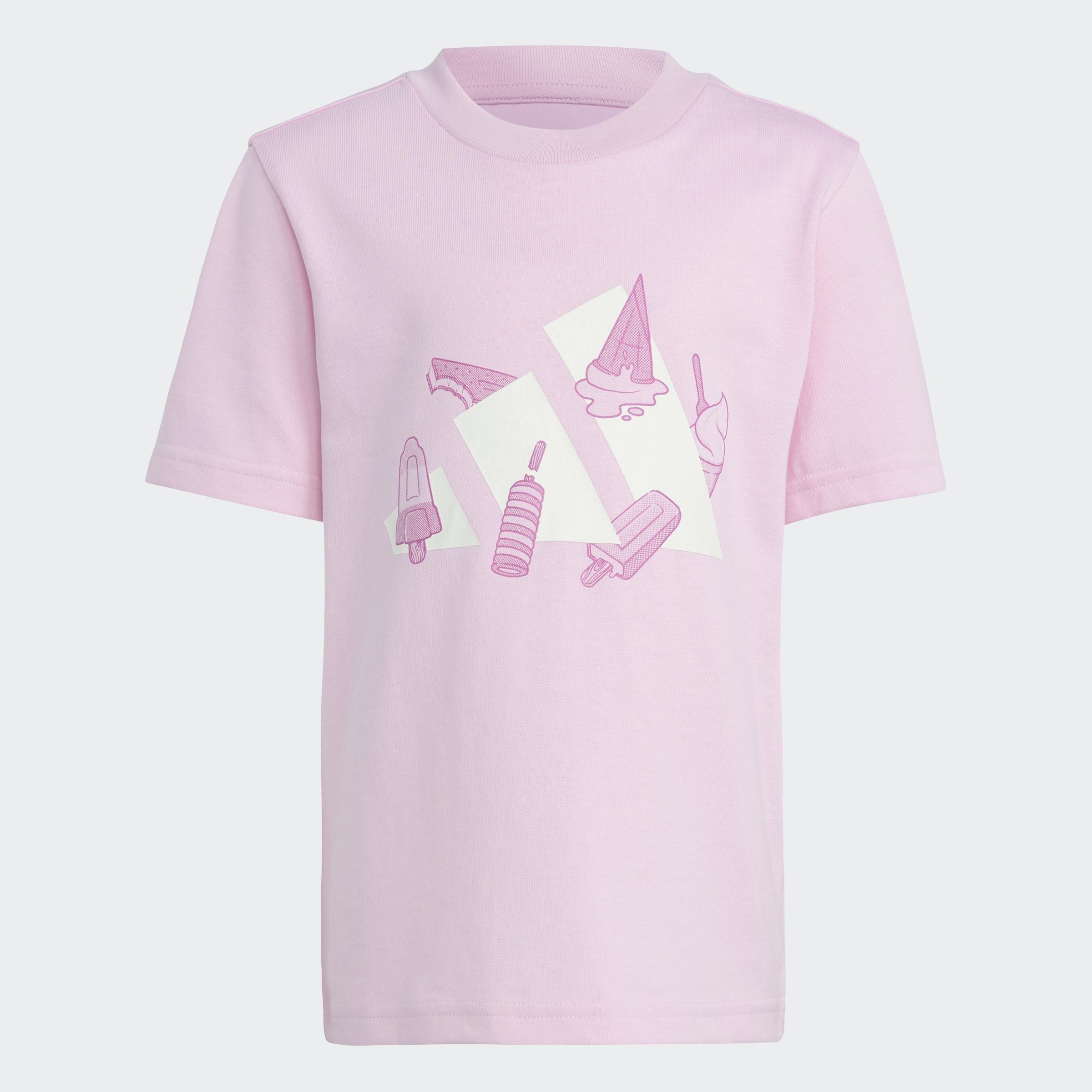 Kids Unisex Lounge Ice Graphic T-Shirt, Pink, A901_ONE, large image number 2
