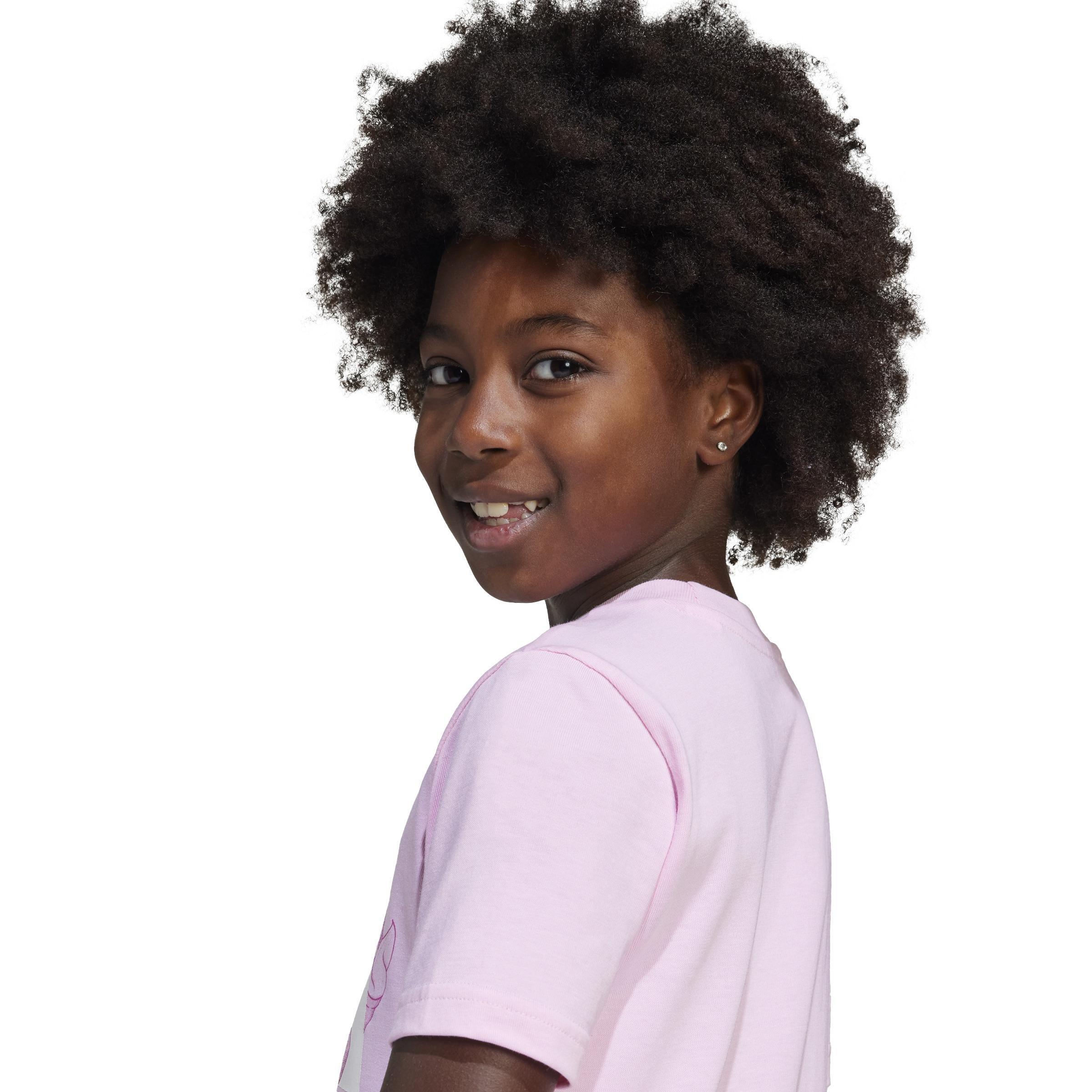 Kids Unisex Lounge Ice Graphic T-Shirt, Pink, A901_ONE, large image number 8