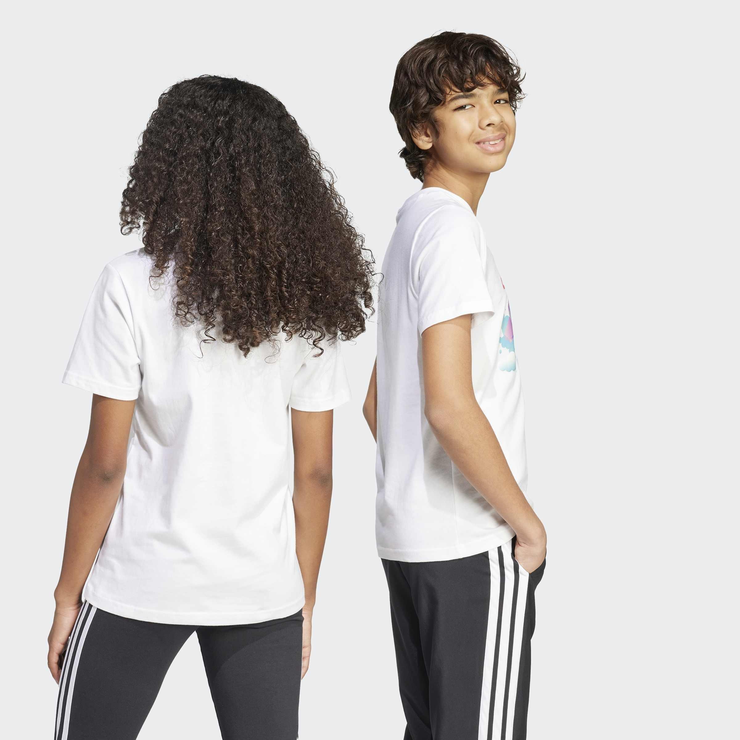 Kids Unisex Kids All Day I Dream About Graphic T-Shirt, White, A901_ONE, large image number 5