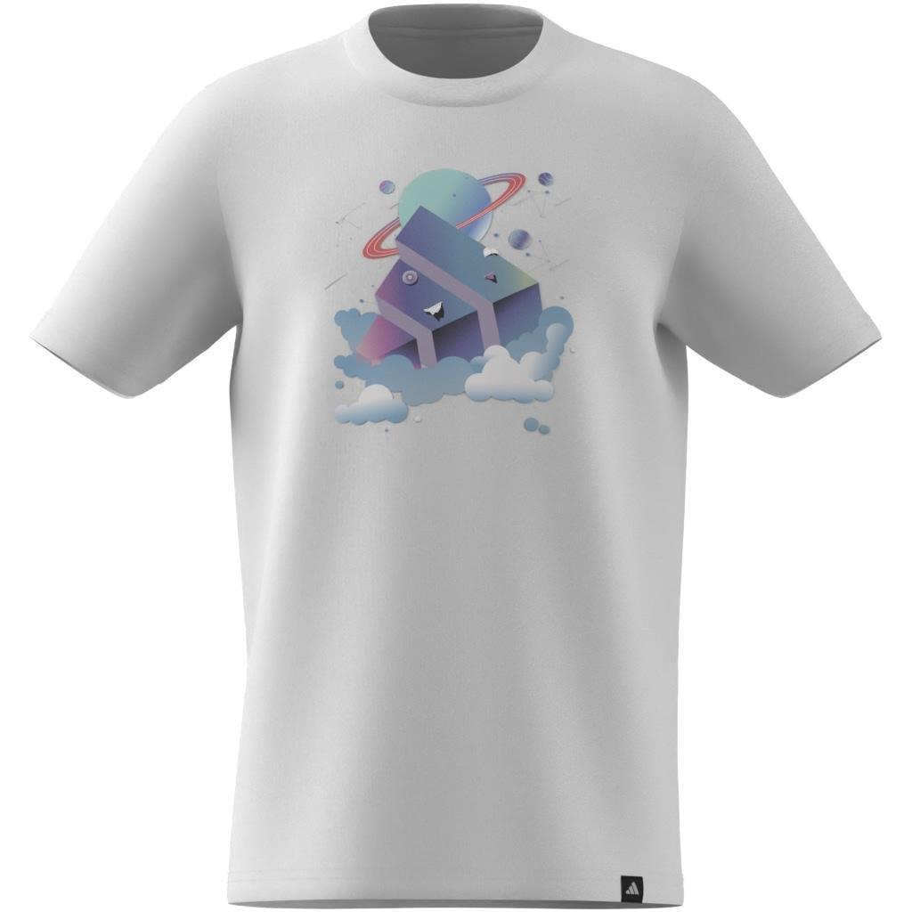 Kids Unisex Kids All Day I Dream About Graphic T-Shirt, White, A901_ONE, large image number 11