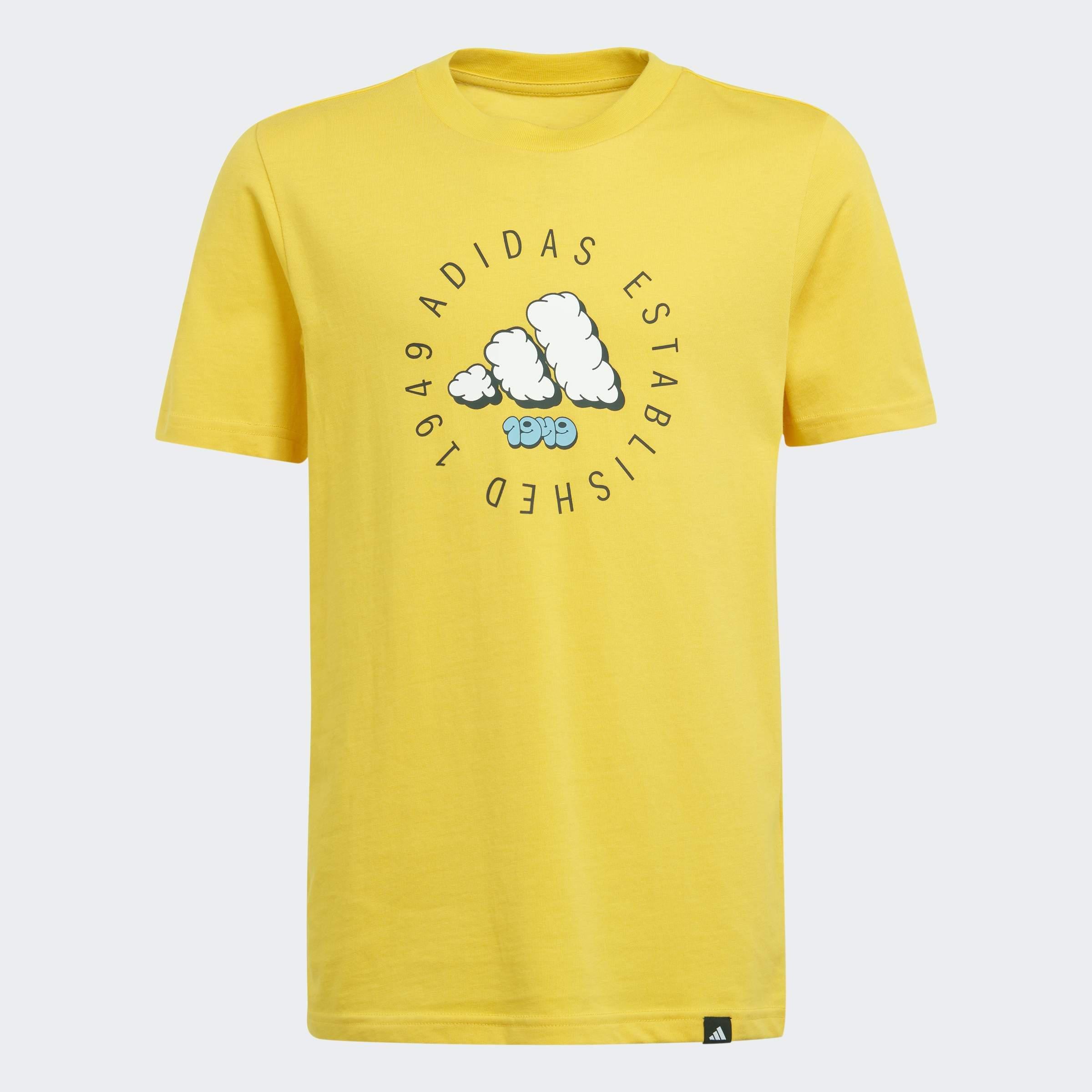 Kids Unisex Fun Graphic T-Shirt, Yellow, A901_ONE, large image number 2