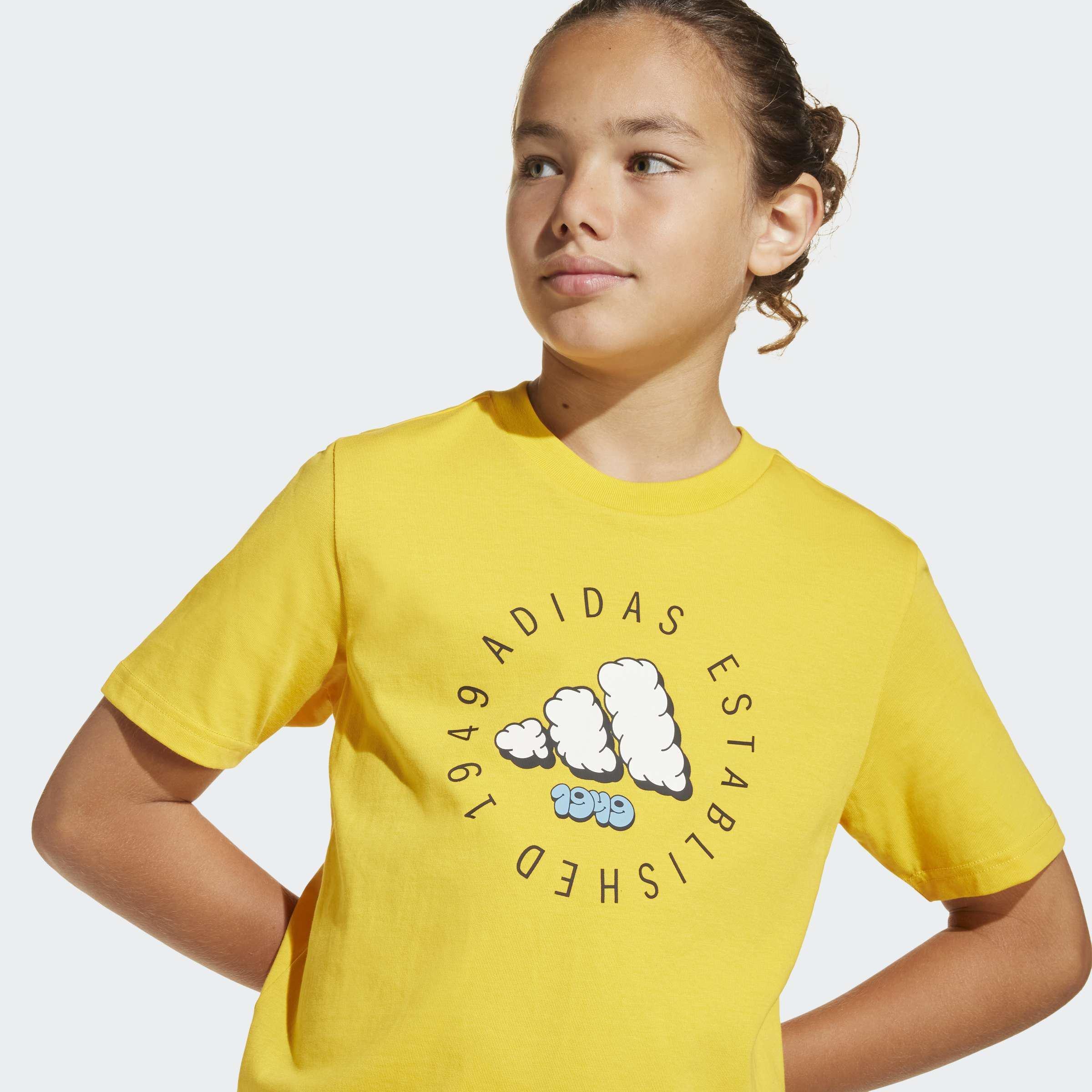 Kids Unisex Fun Graphic T-Shirt, Yellow, A901_ONE, large image number 9