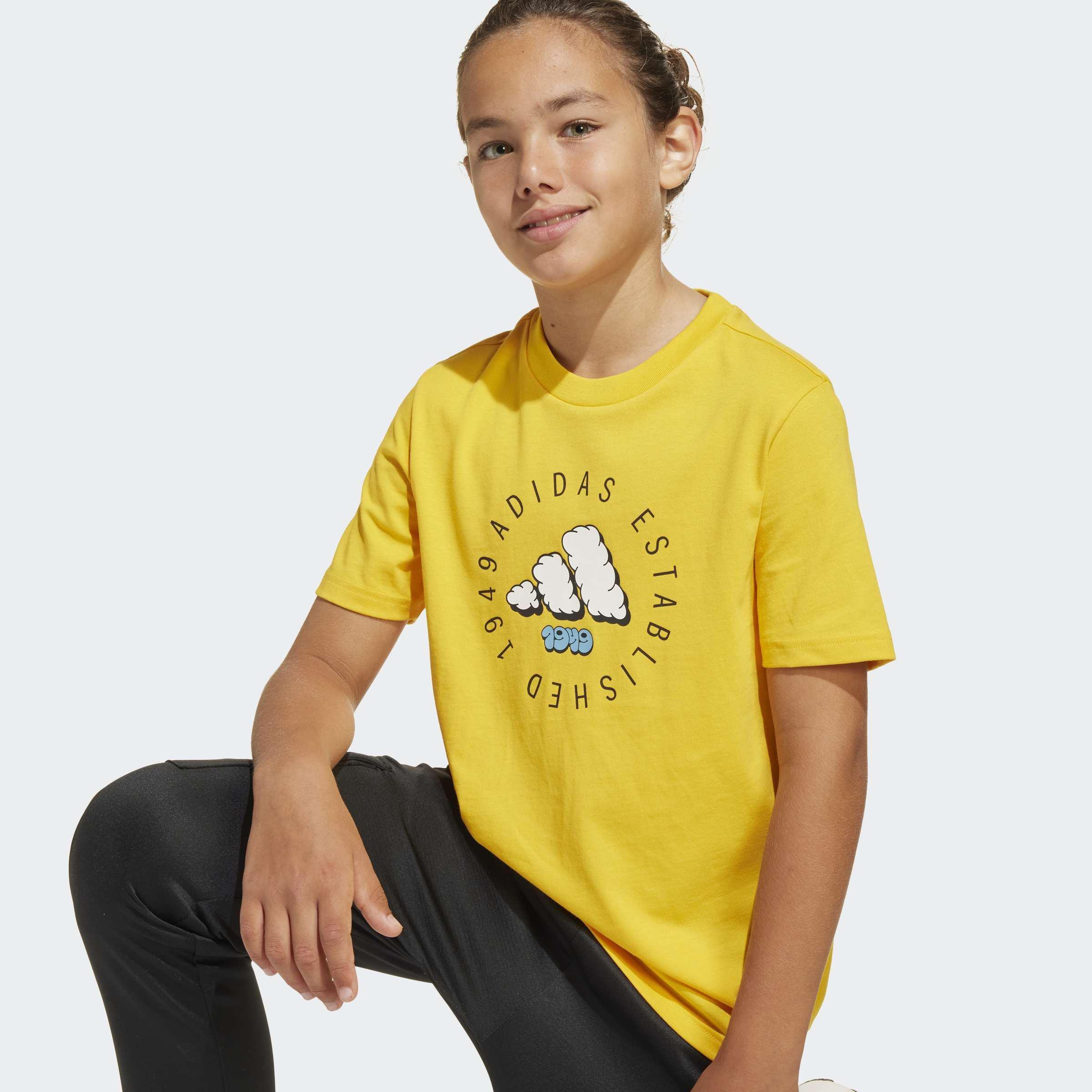 Kids Unisex Fun Graphic T-Shirt, Yellow, A901_ONE, large image number 10