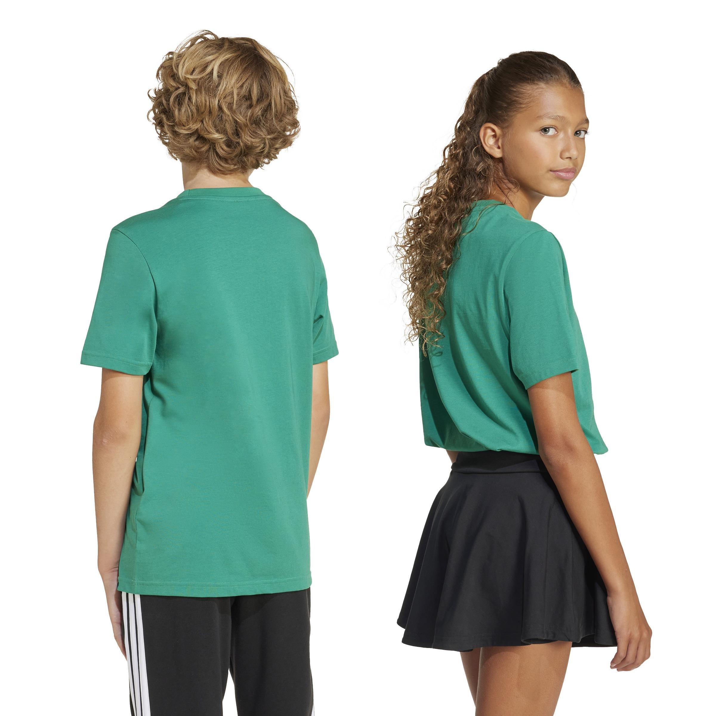 Kids Unisex Fun Graphic T-Shirt, Green, A901_ONE, large image number 3