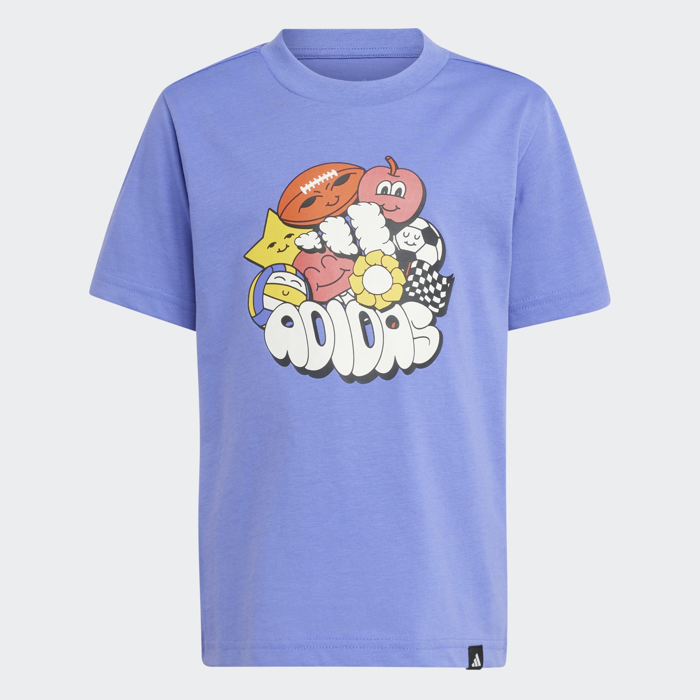 Kids Unisex Fun Graphic T-Shirt, Blue, A901_ONE, large image number 2