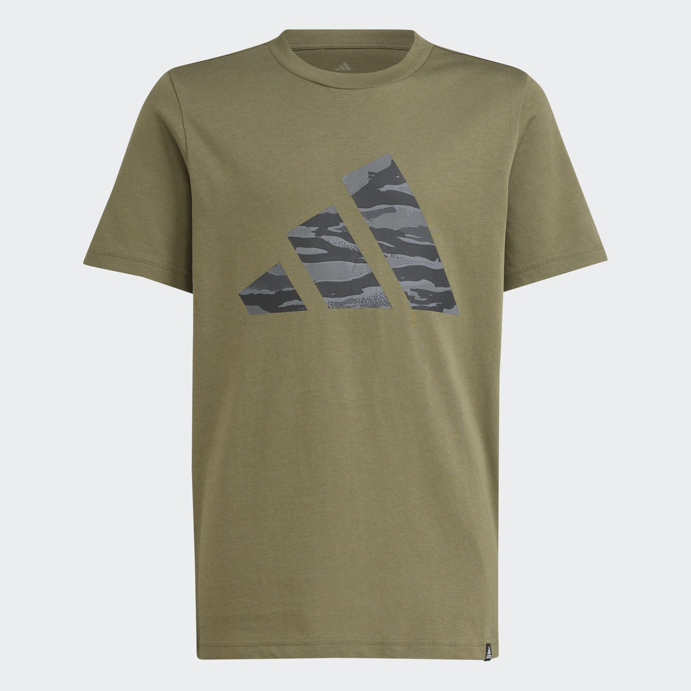 Kids Unisex Camo Graphic T-Shirt, Green, A901_ONE, large image number 2