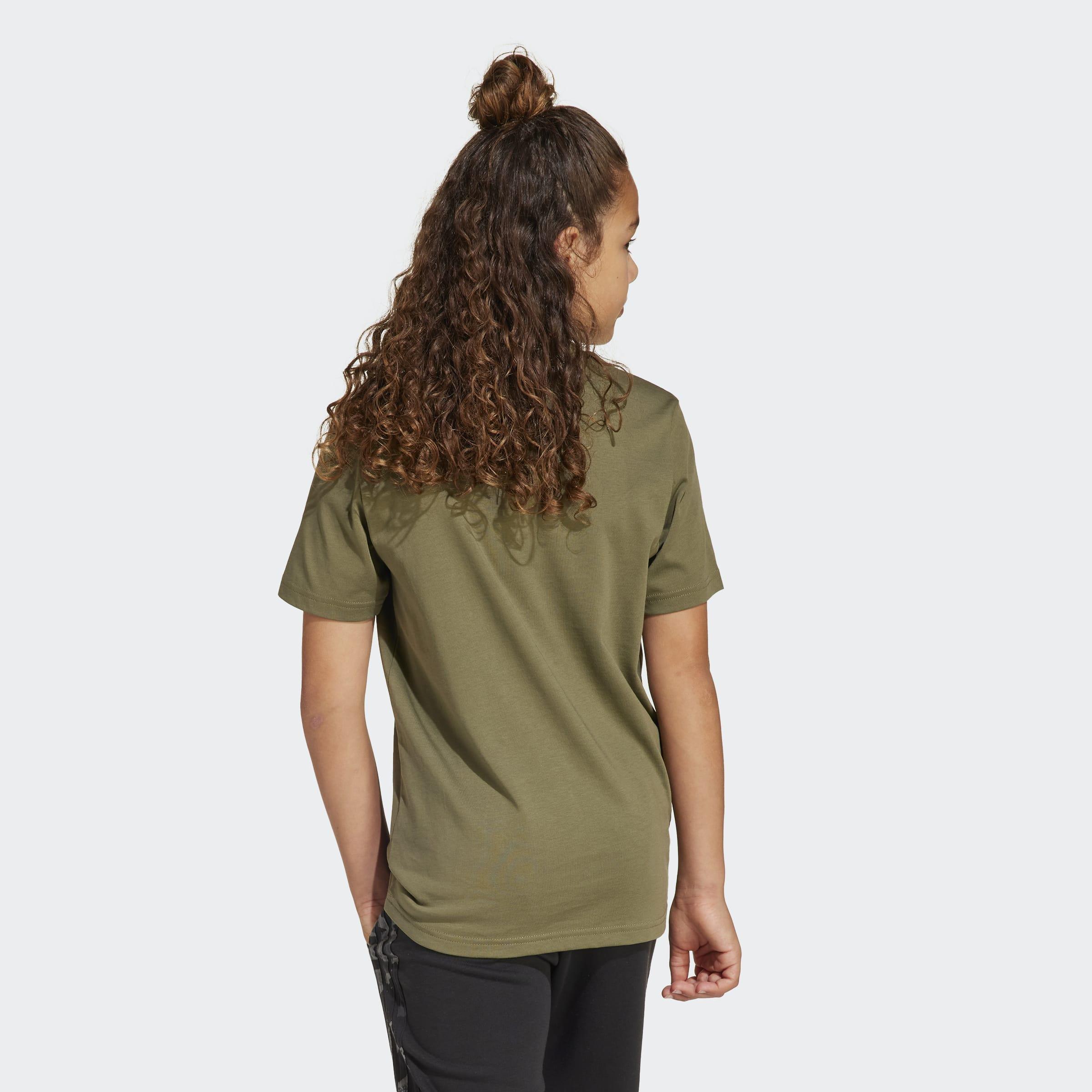 Kids Unisex Camo Graphic T-Shirt, Green, A901_ONE, large image number 5