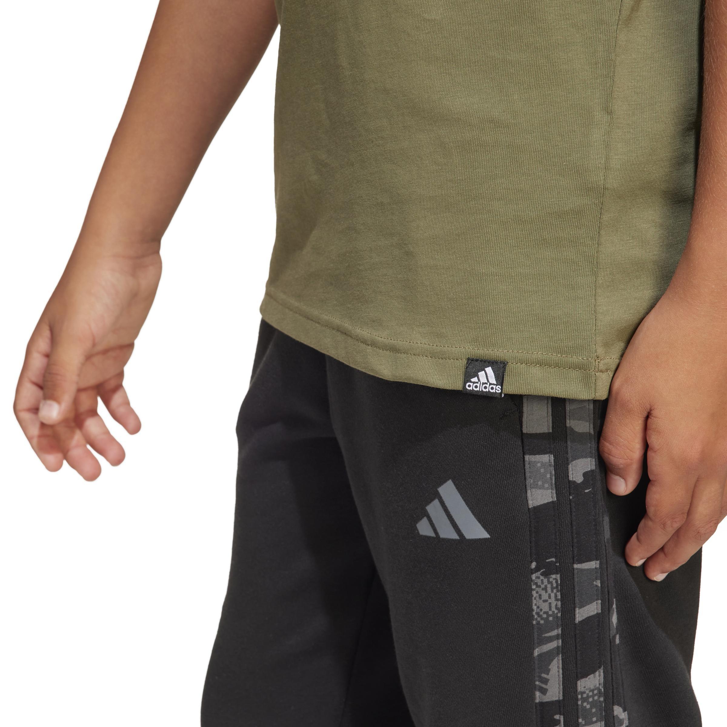 Kids Unisex Camo Graphic T-Shirt, Green, A901_ONE, large image number 8