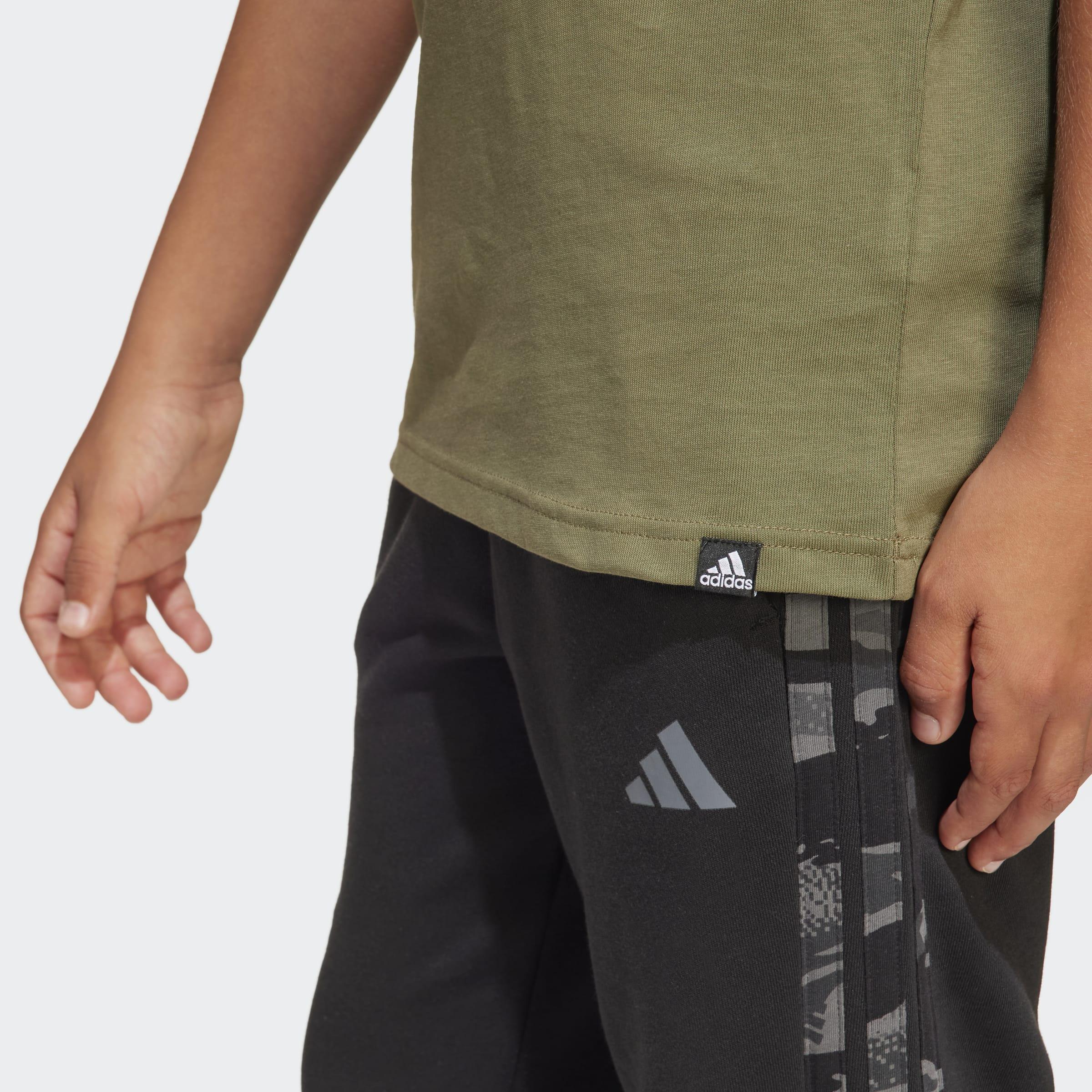 Kids Unisex Camo Graphic T-Shirt, Green, A901_ONE, large image number 10