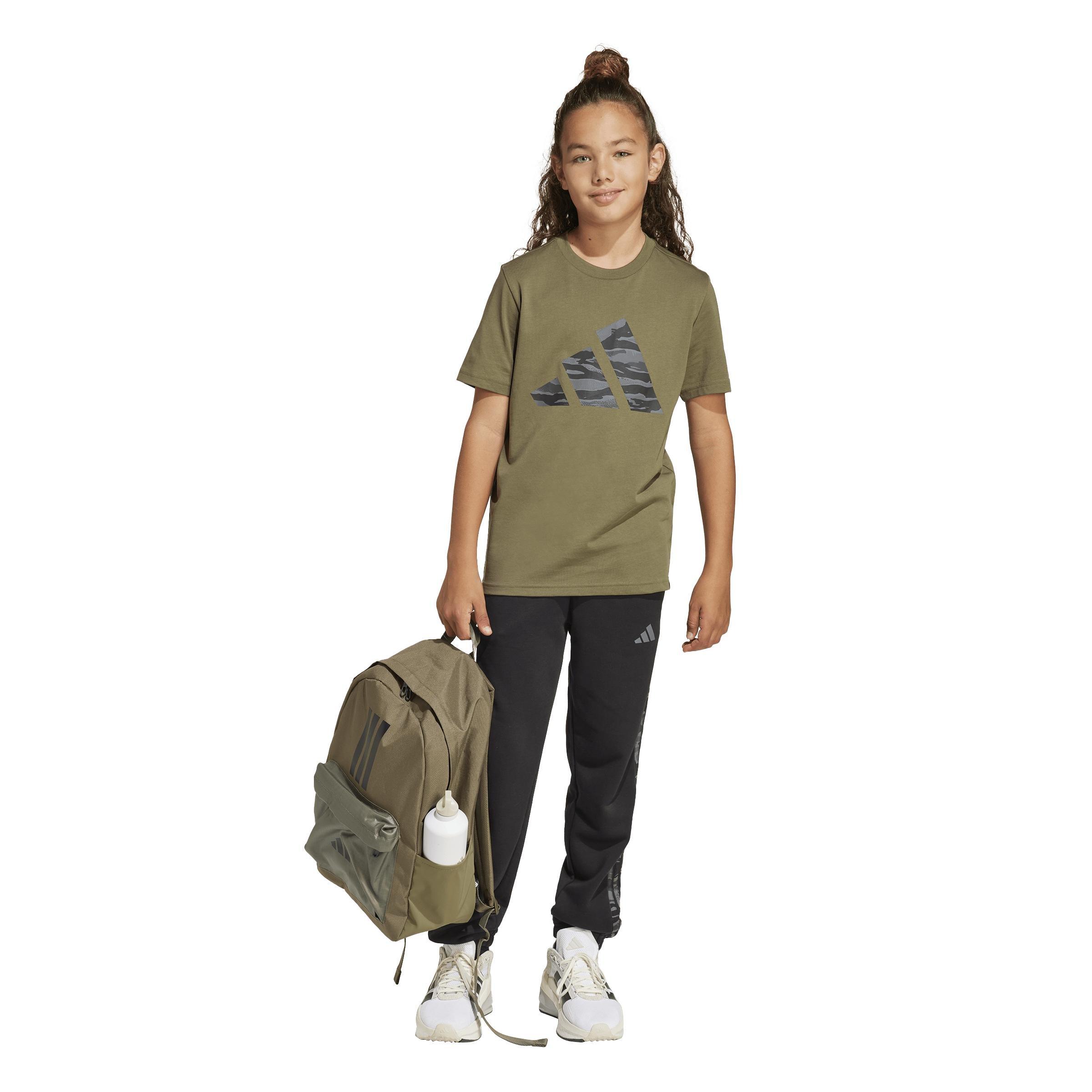 Kids Unisex Camo Graphic T-Shirt, Green, A901_ONE, large image number 12