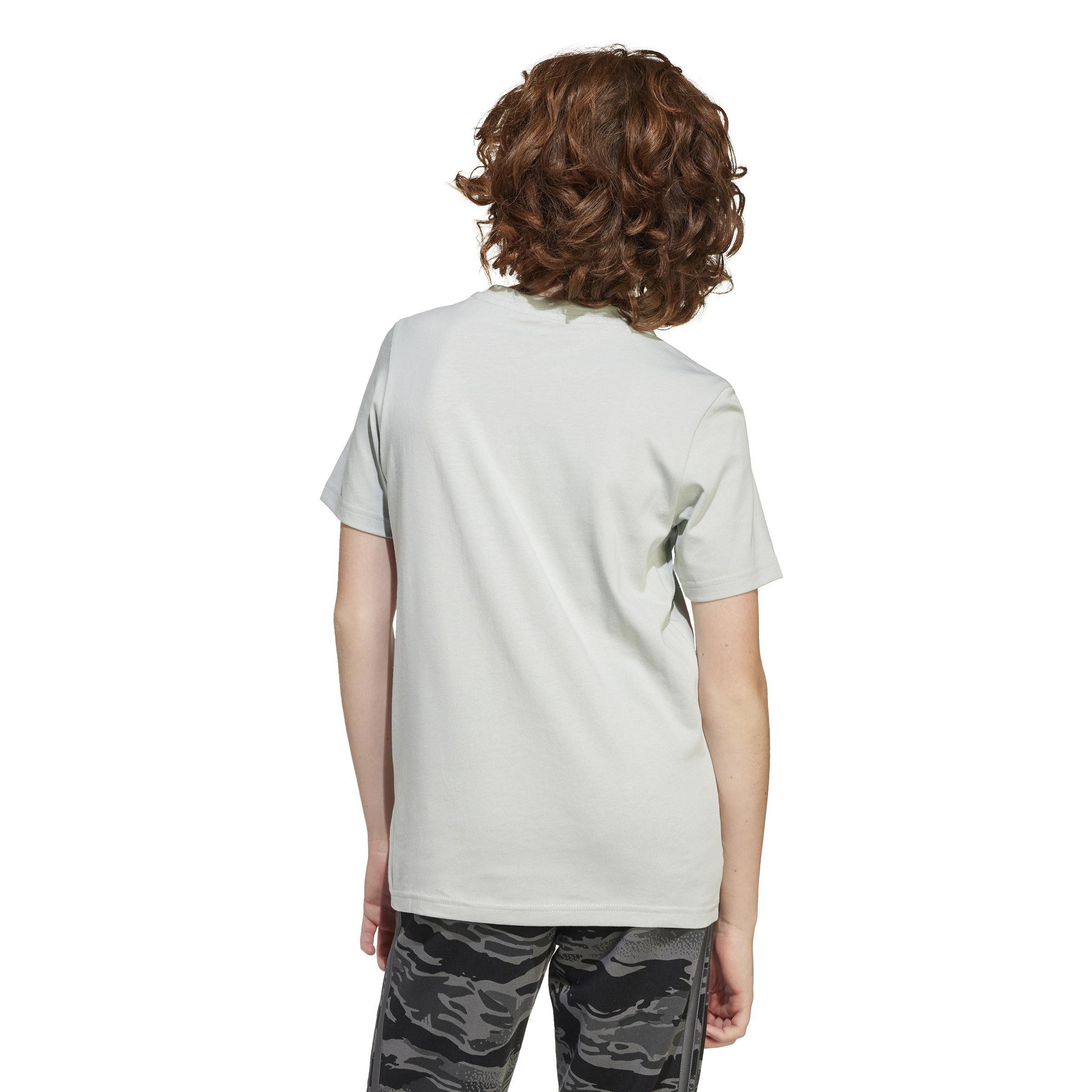 Kids Unisex Camo Graphic T-Shirt, Grey, A901_ONE, large image number 2