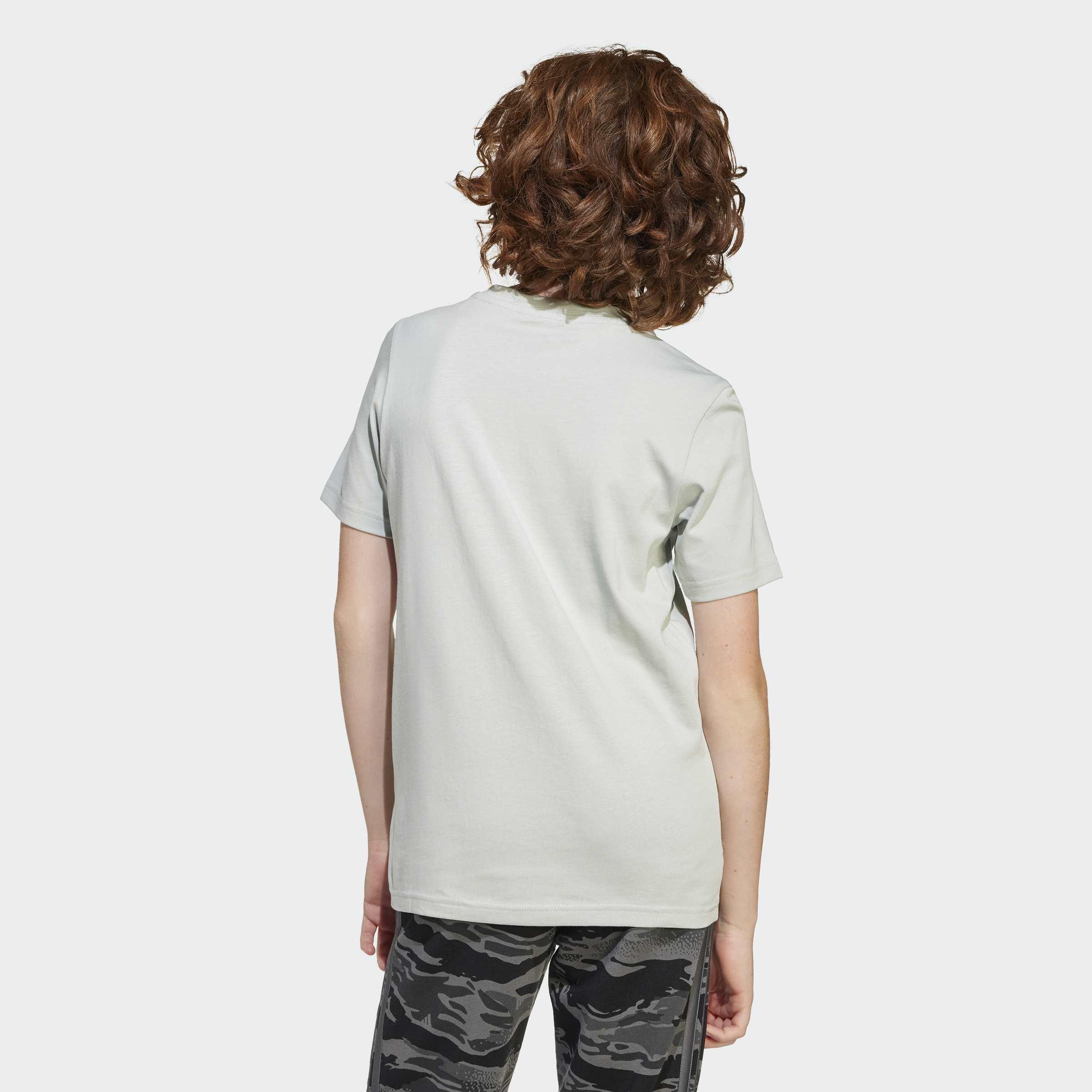 Kids Unisex Camo Graphic T-Shirt, Grey, A901_ONE, large image number 4