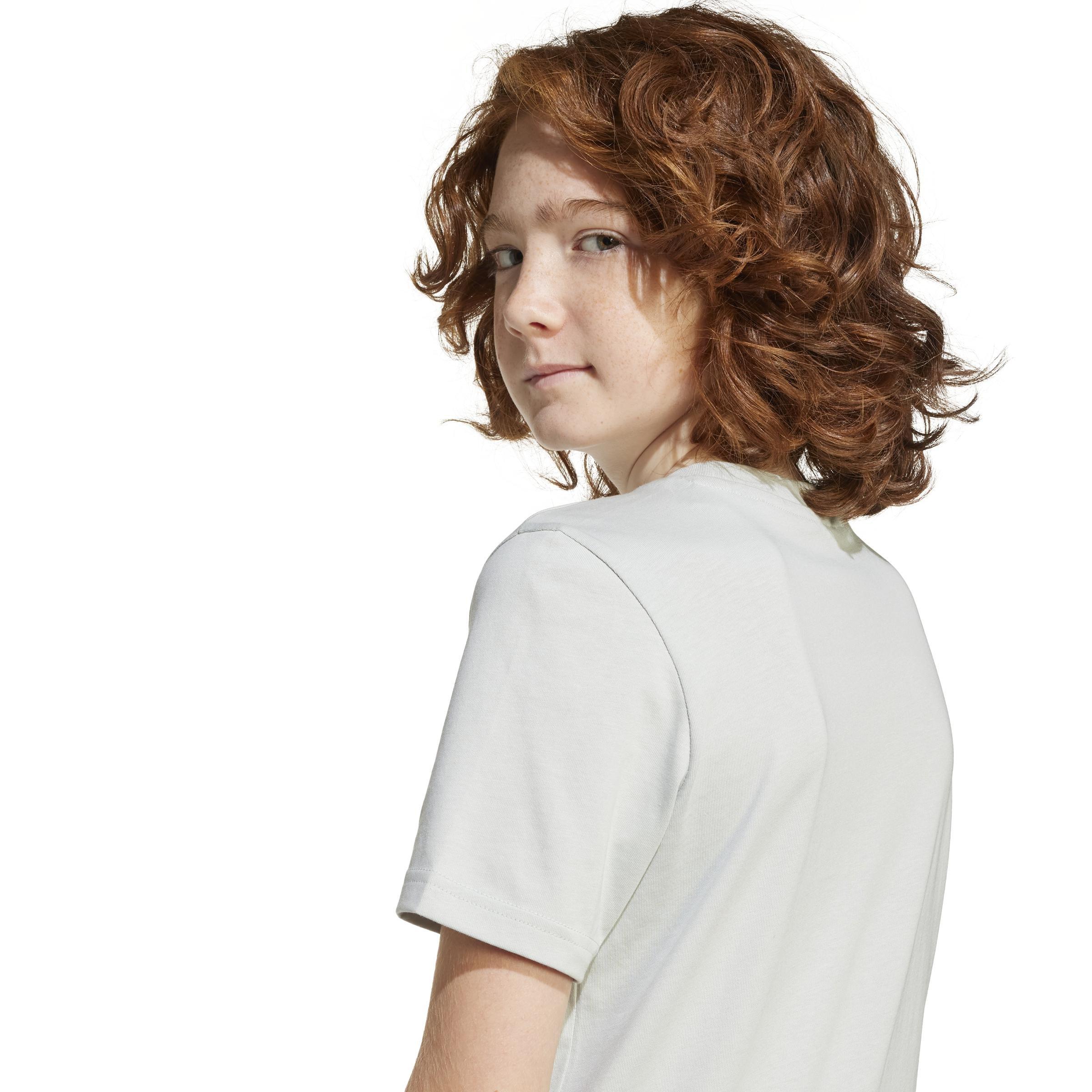 Kids Unisex Camo Graphic T-Shirt, Grey, A901_ONE, large image number 7