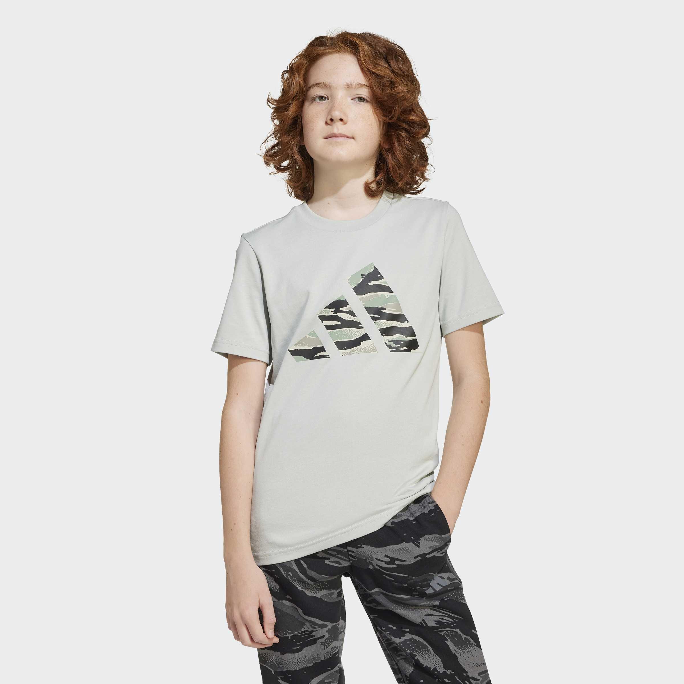Kids Unisex Camo Graphic T-Shirt, Grey, A901_ONE, large image number 14