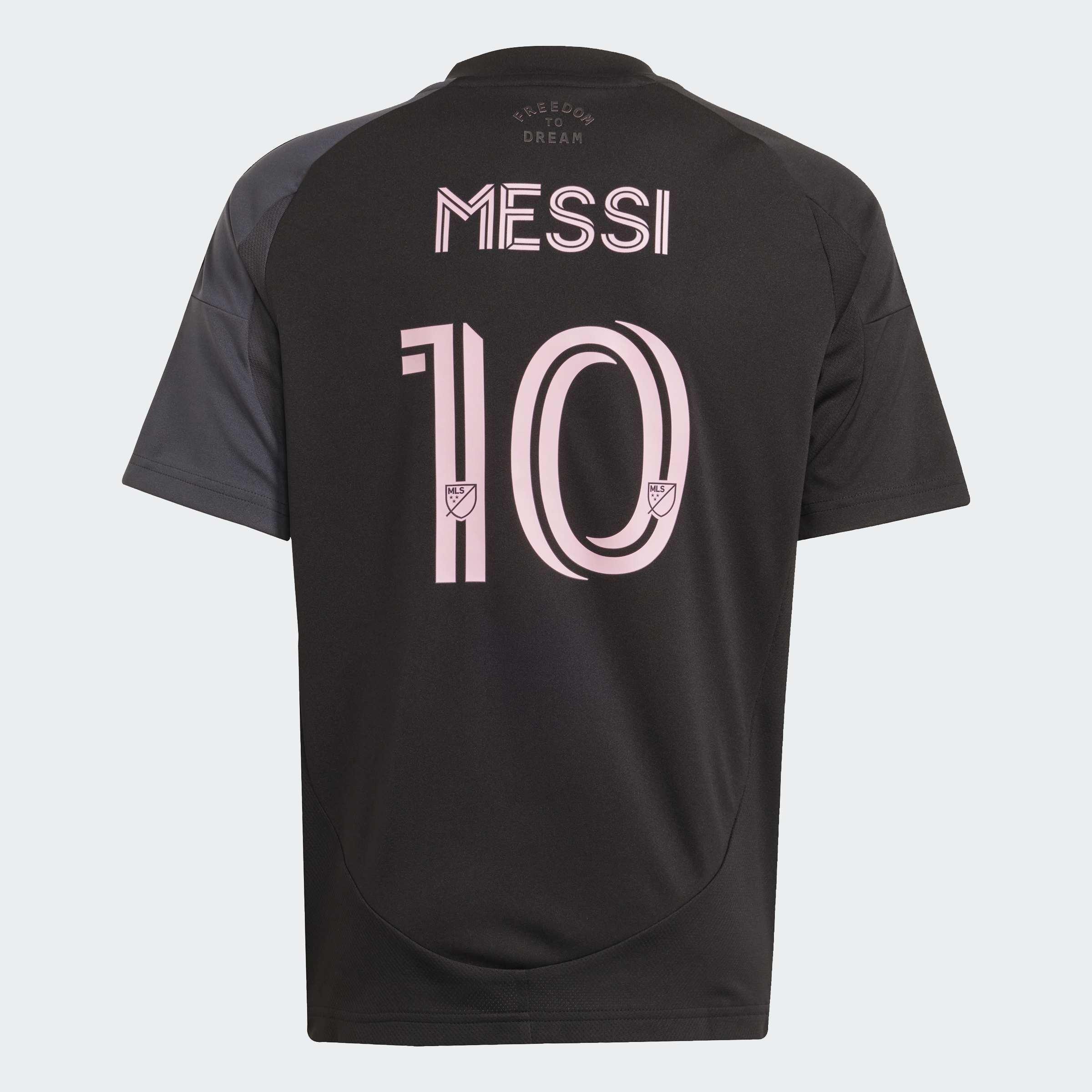 Kids Unisex Inter Miami CF 25/26 Messi Away Jersey, Black, A901_ONE, large image number 5