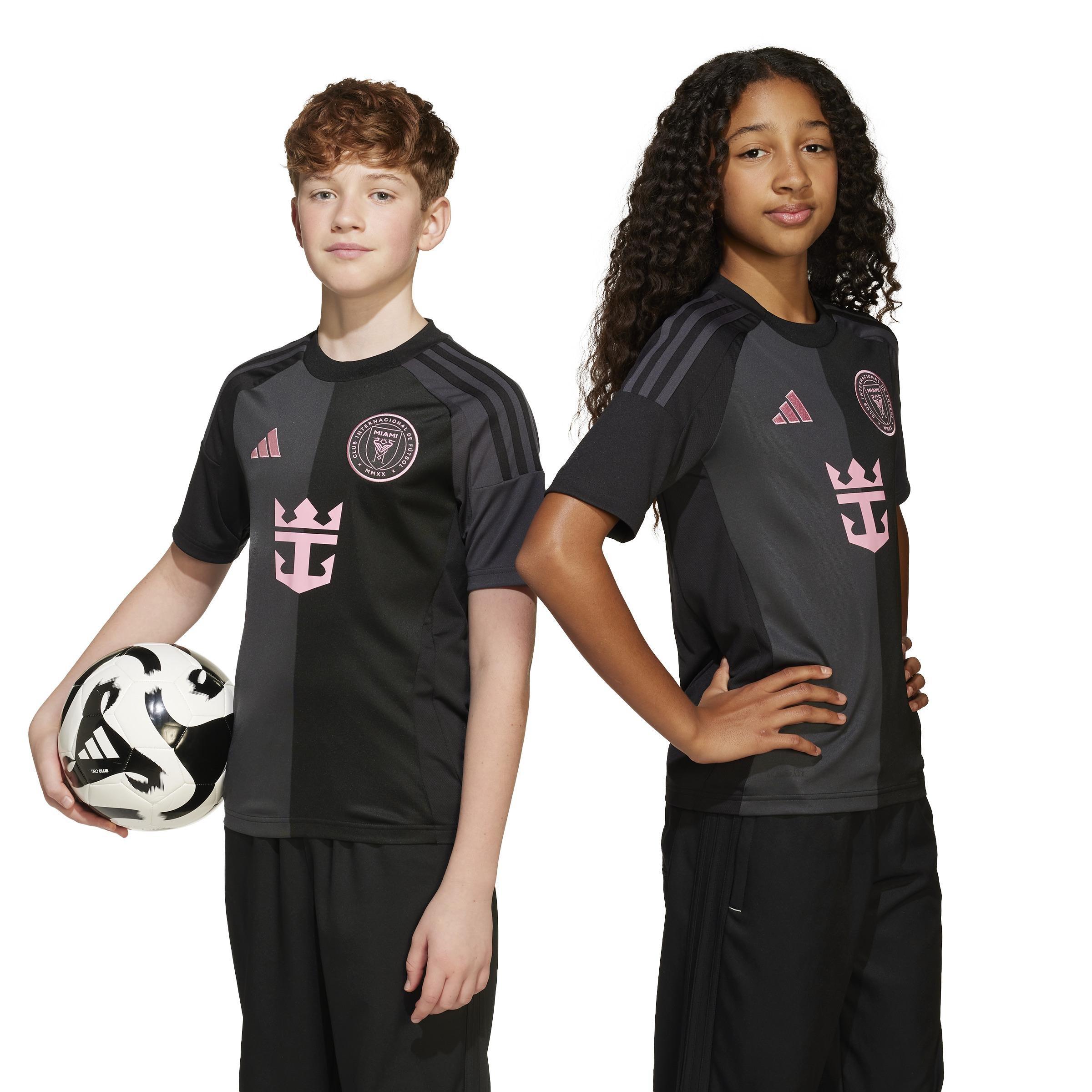 Kids Unisex Inter Miami CF 25/26 Messi Away Jersey, Black, A901_ONE, large image number 9