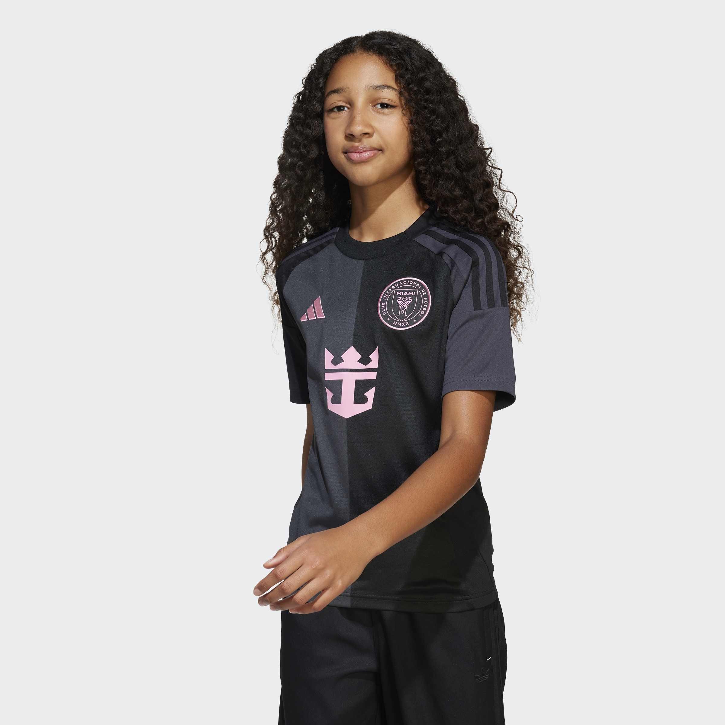 Kids Unisex Inter Miami CF 25/26 Messi Away Jersey, Black, A901_ONE, large image number 10