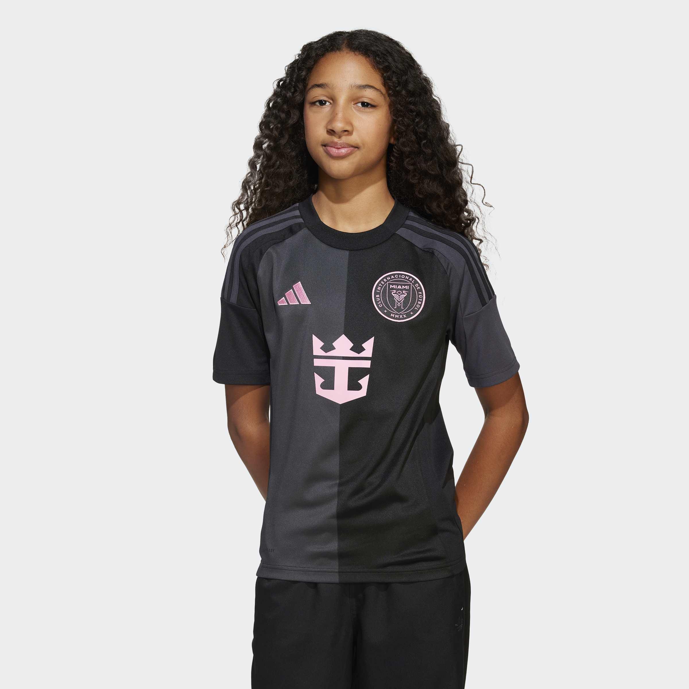 Kids Unisex Inter Miami CF 25/26 Messi Away Jersey, Black, A901_ONE, large image number 12