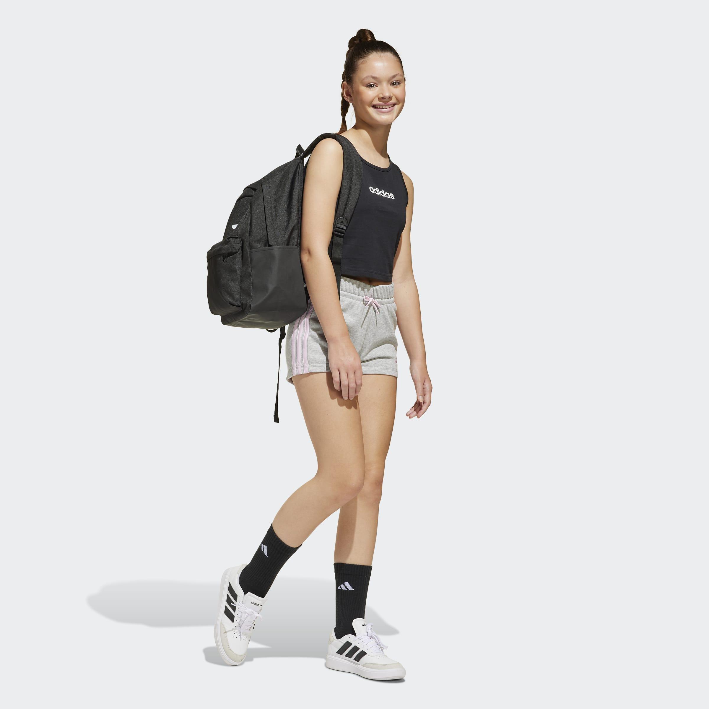 Unisex Classic 3 Bar Logo Backpack, Black, A901_ONE, large image number 6