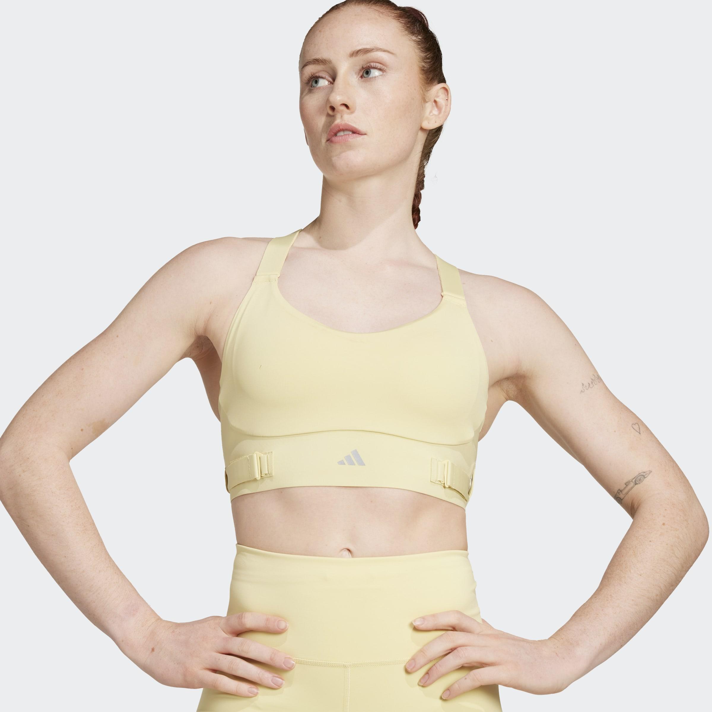 Fastimpact Luxe Run High-Support Bra, Yellow, A901_ONE, large image number 5