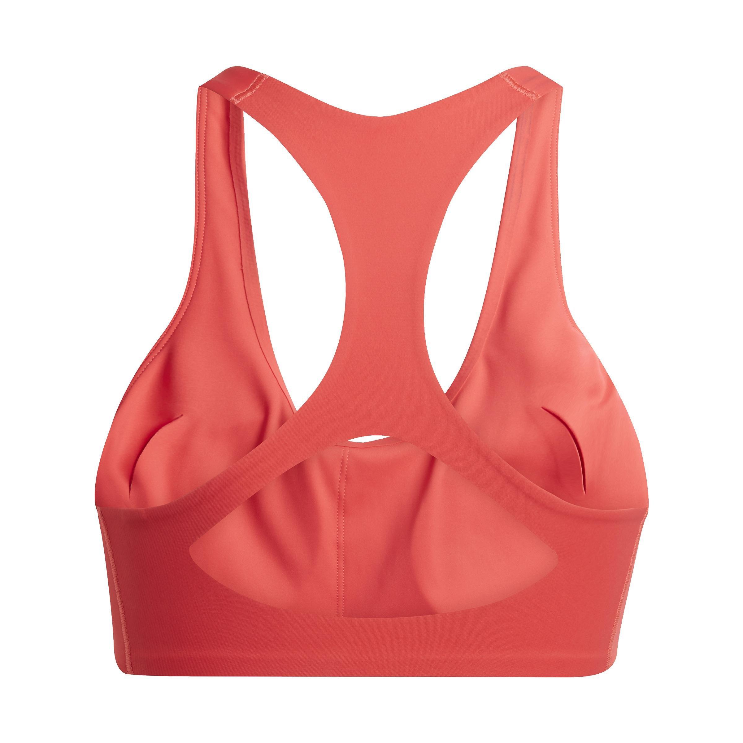 Adizero Run Medium Support Bra, Red, A901_ONE, large image number 3
