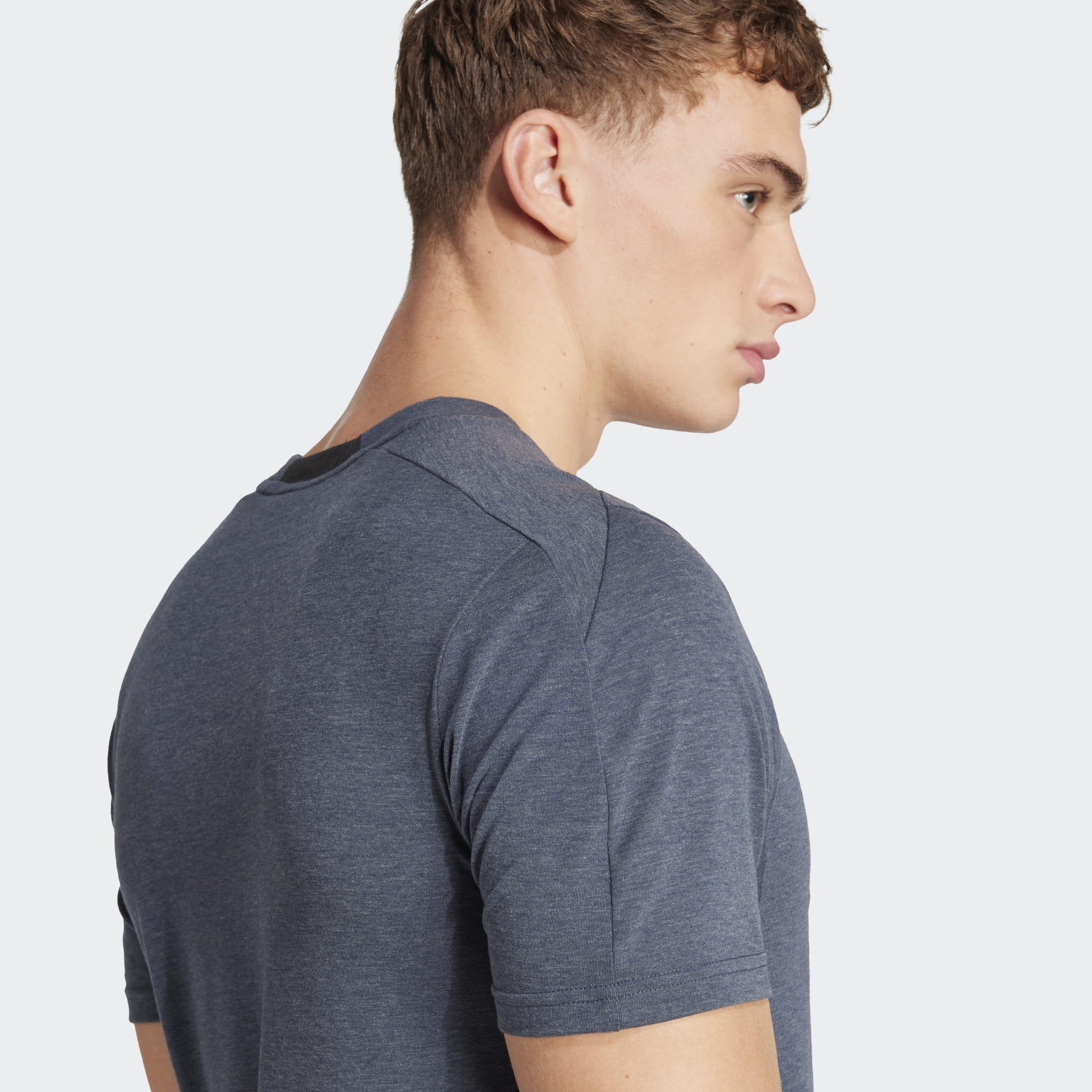 Designed 4 Training 3-Stripes Tee, Blue, A901_ONE, large image number 3