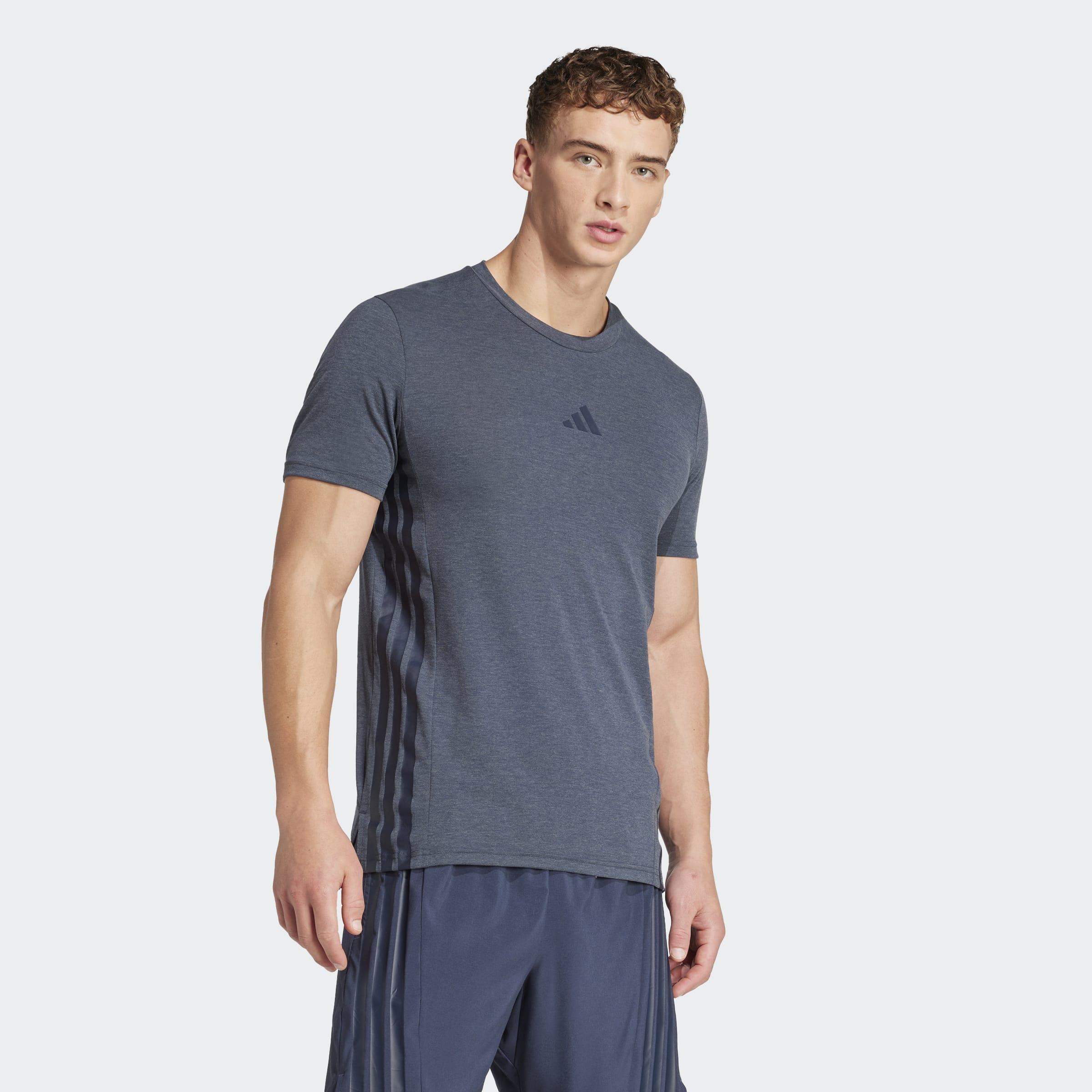 Designed 4 Training 3-Stripes Tee, Blue, A901_ONE, large image number 4