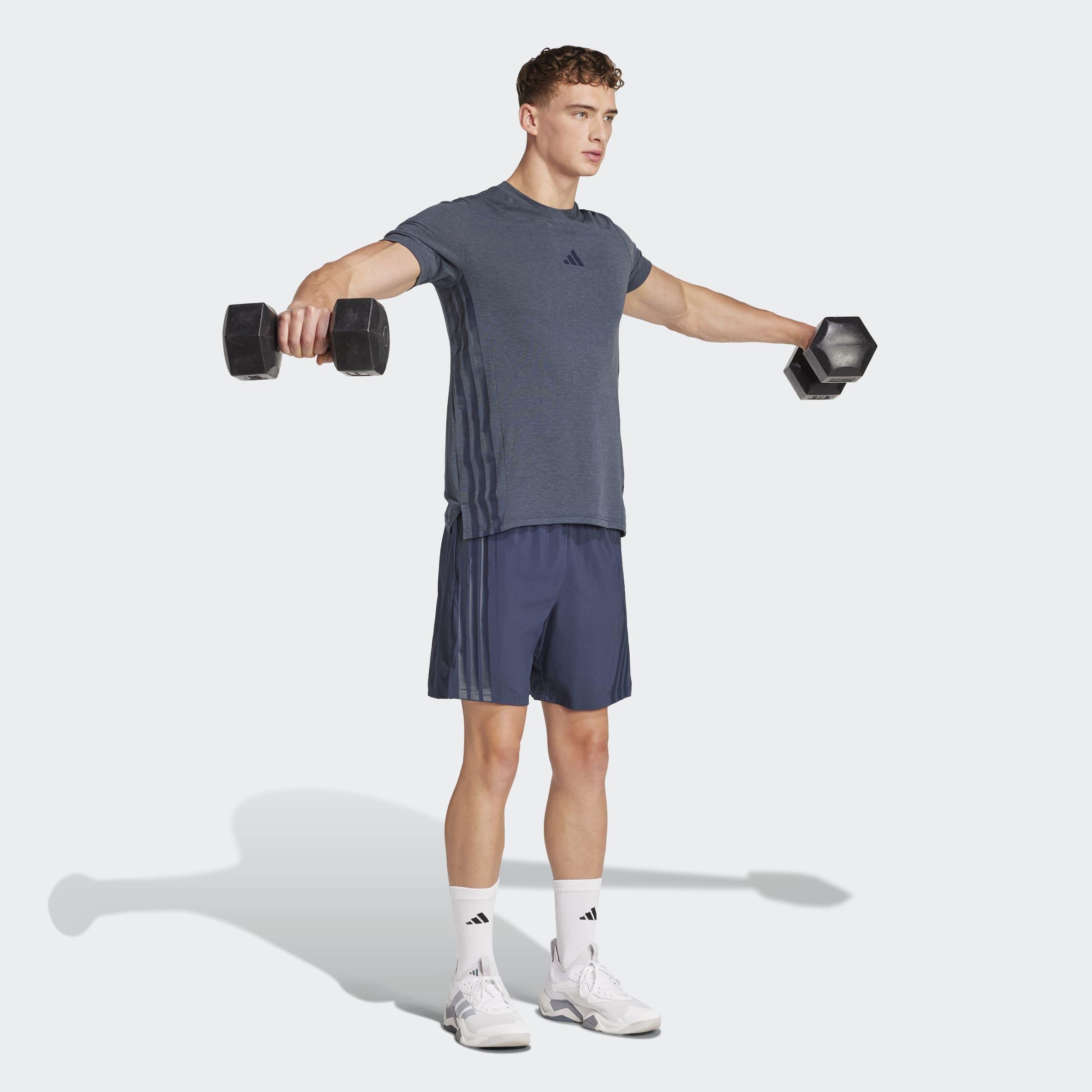 Designed 4 Training 3-Stripes Tee, Blue, A901_ONE, large image number 5