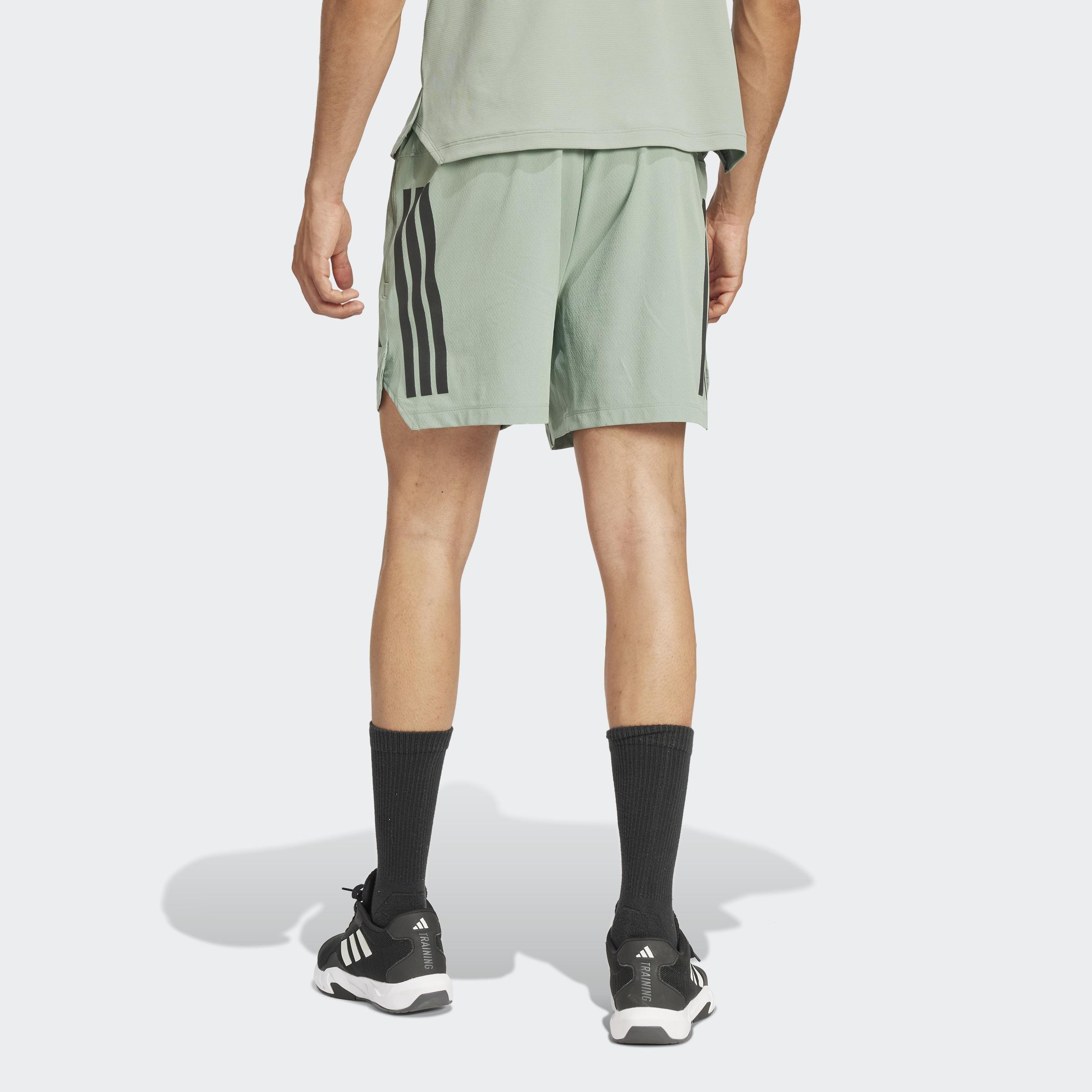 Power 3-Stripes Shorts, Green, A901_ONE, large image number 3