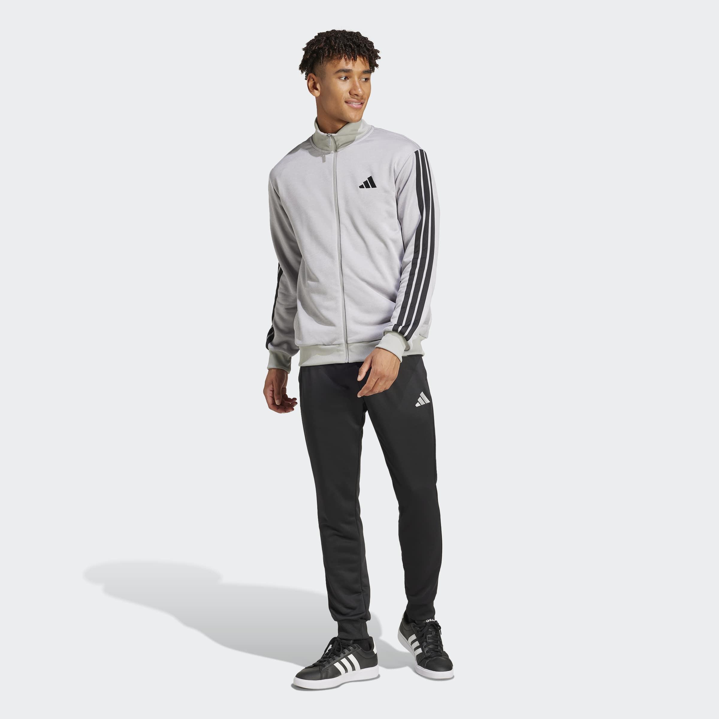 Sportswear Basic 3-Stripes French Terry Track Suit, Grey, A901_ONE, large image number 5