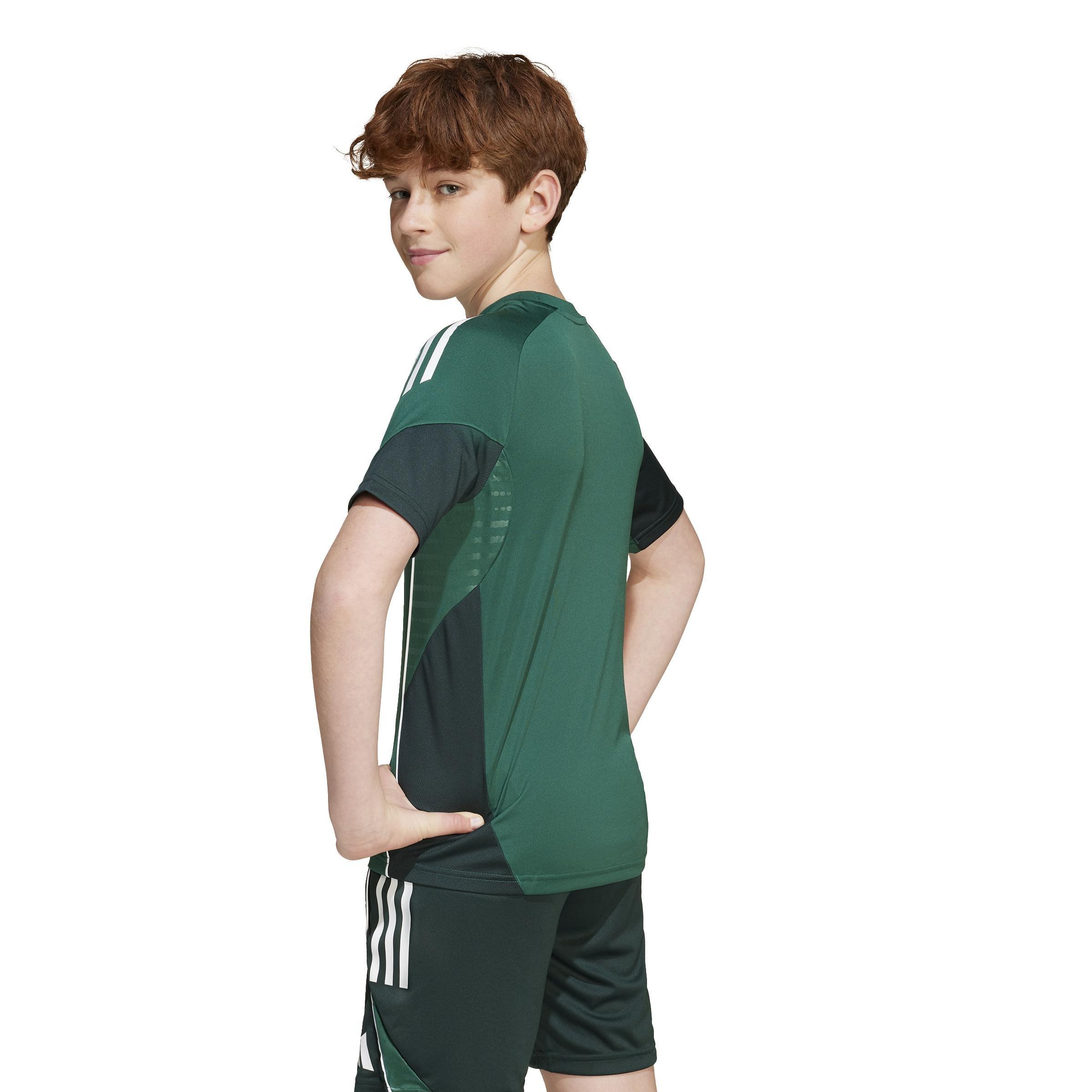 Kids Unisex Tiro 25 Competition Training Jersey, Green, A901_ONE, large image number 3