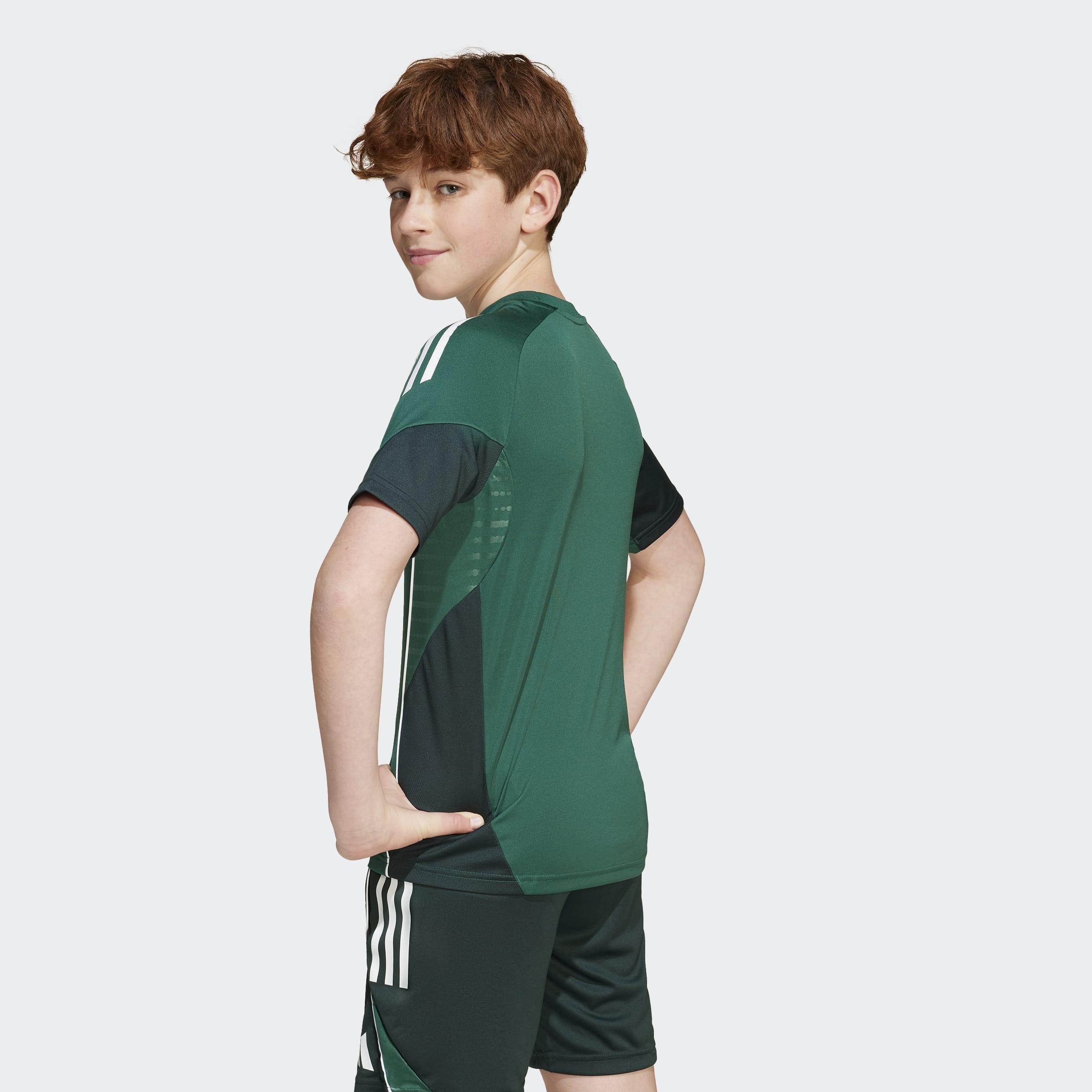 Kids Unisex Tiro 25 Competition Training Jersey, Green, A901_ONE, large image number 6