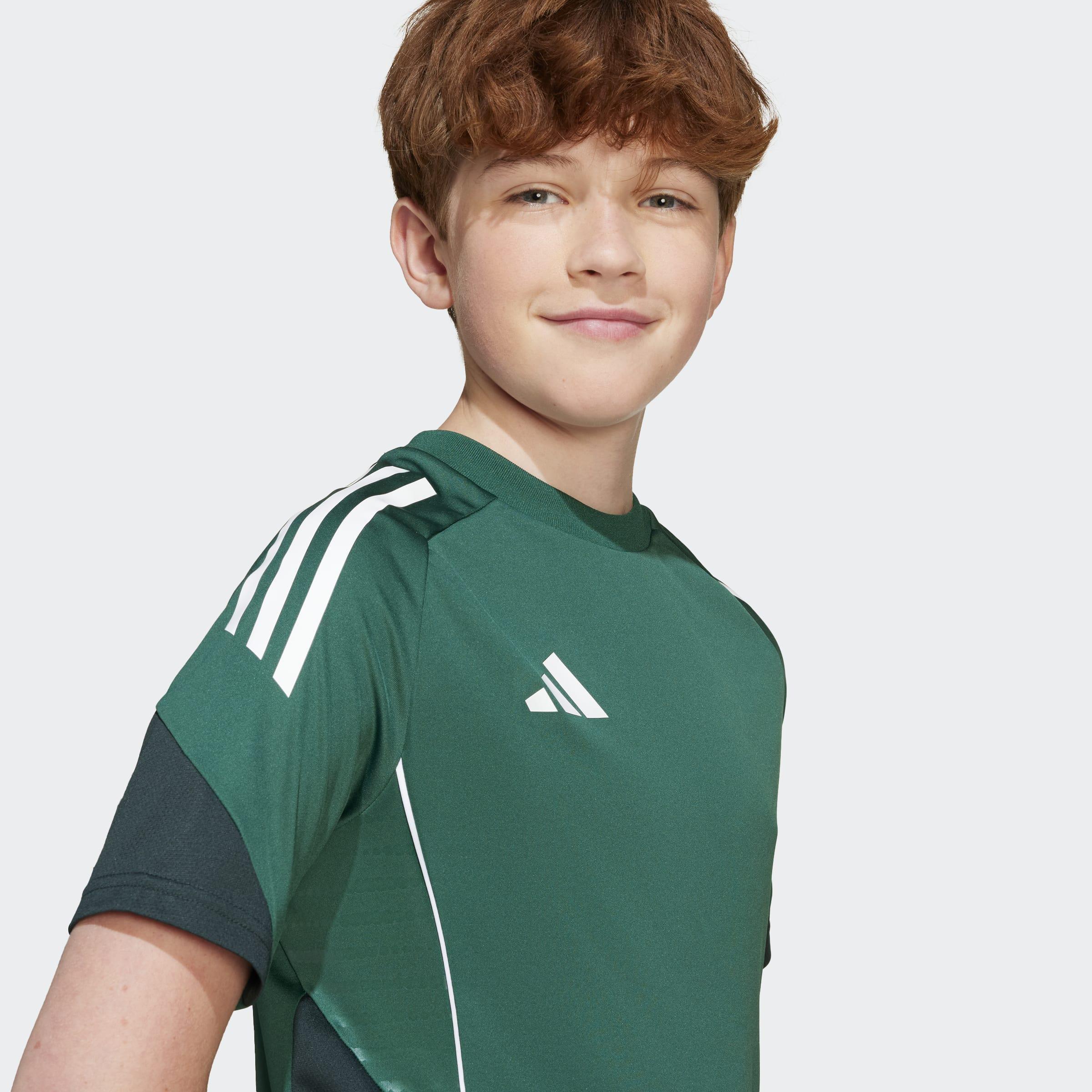 Kids Unisex Tiro 25 Competition Training Jersey, Green, A901_ONE, large image number 10