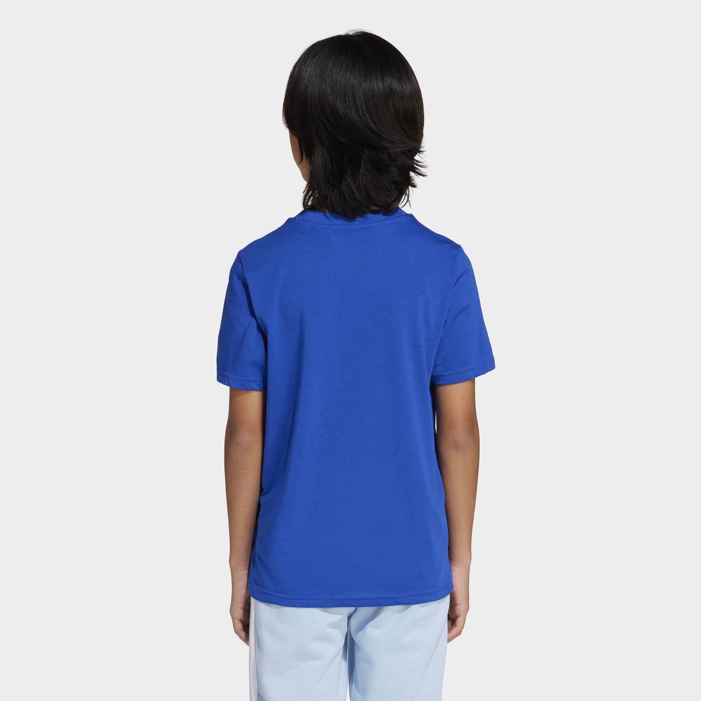 Kids Unisex Camo Training Graphic Tee, Blue, A901_ONE, large image number 2