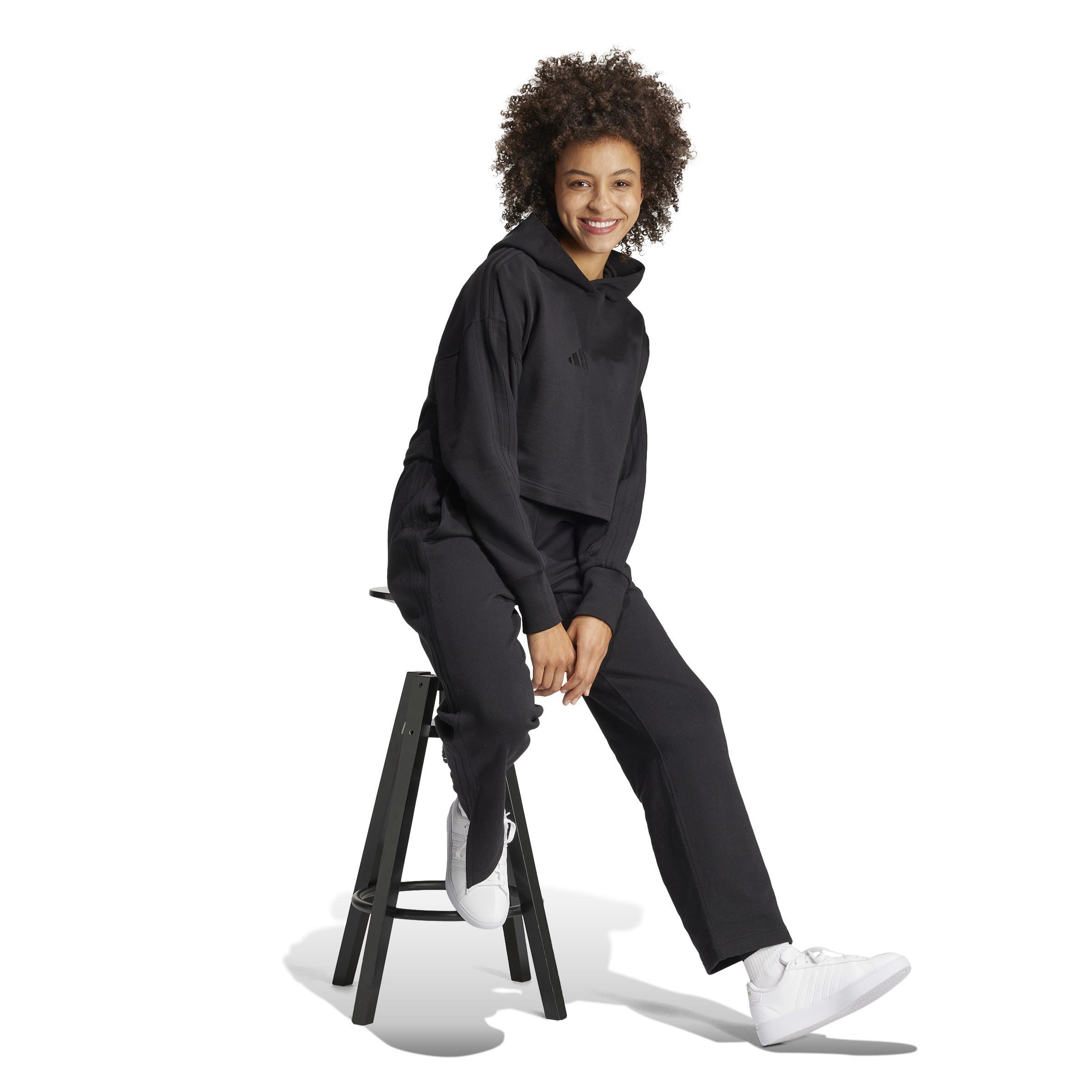 ALL SZN French Terry 3-Stripes Hoodie, Black, A901_ONE, large image number 7