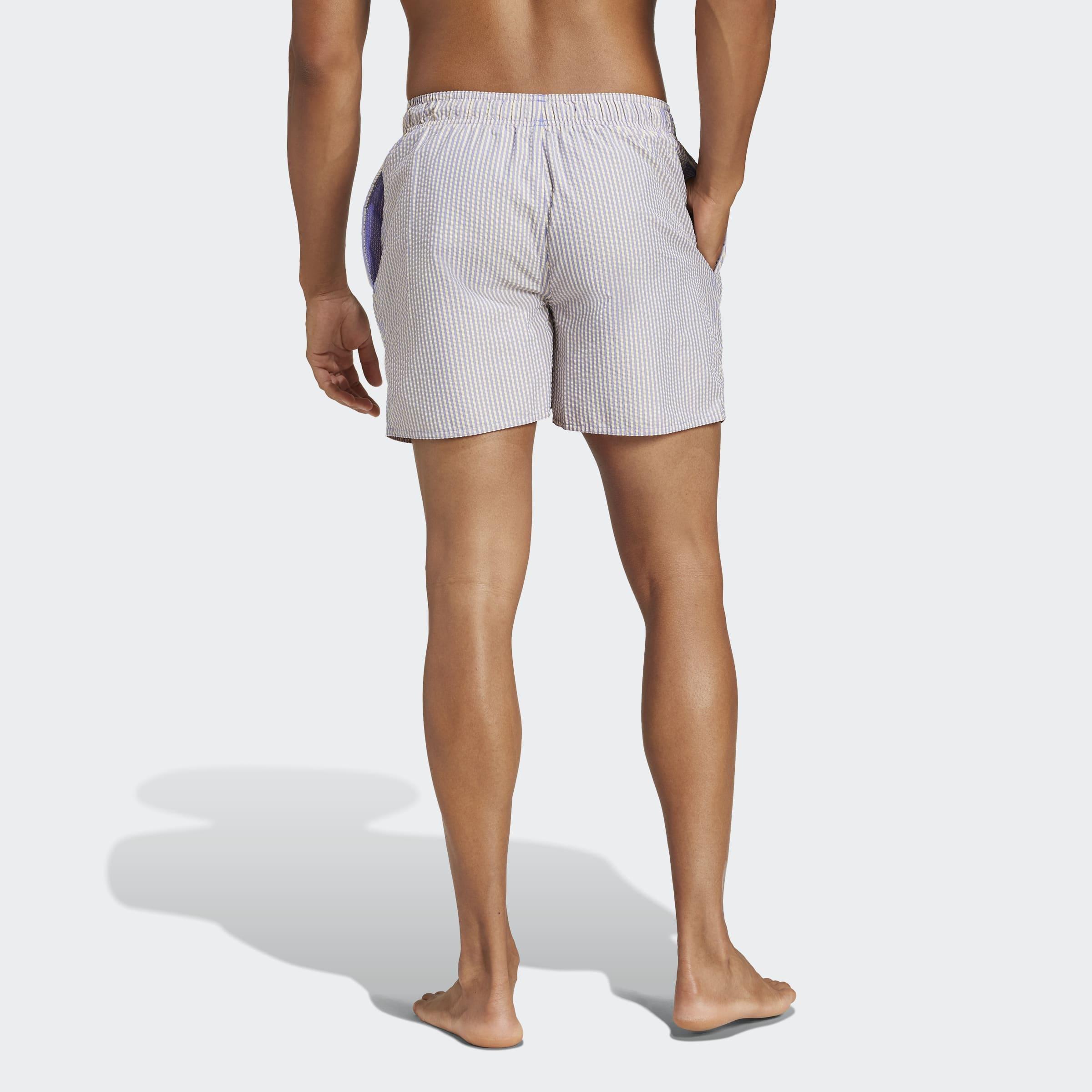 Stripey Classics Swim Shorts Short Length, Blue, A901_ONE, large image number 1